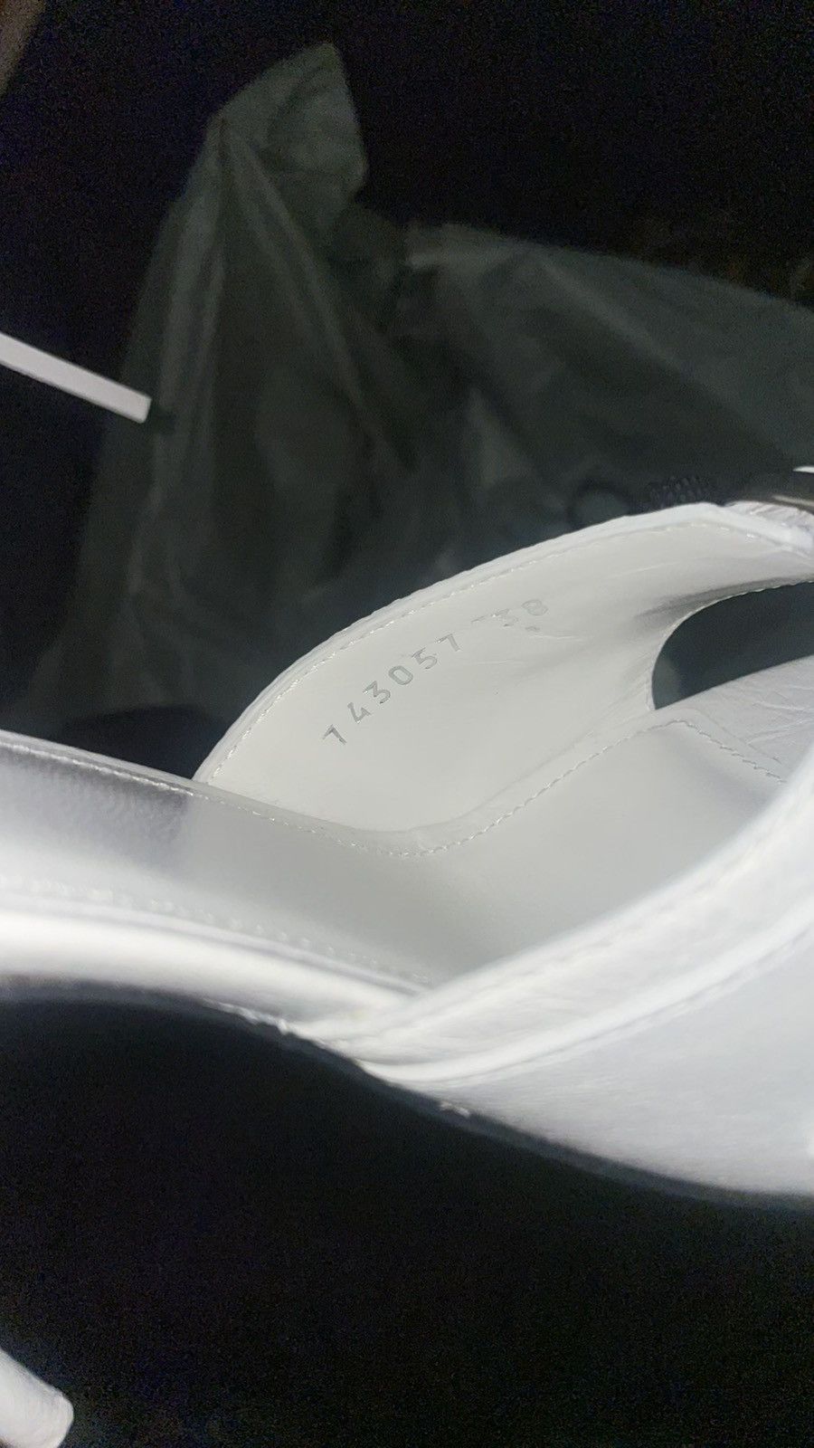 Balenciaga BALENCIAGA Women's Cagole 110mm Sandal in Optic White Size US 8 / IT 38 - 16 Thumbnail