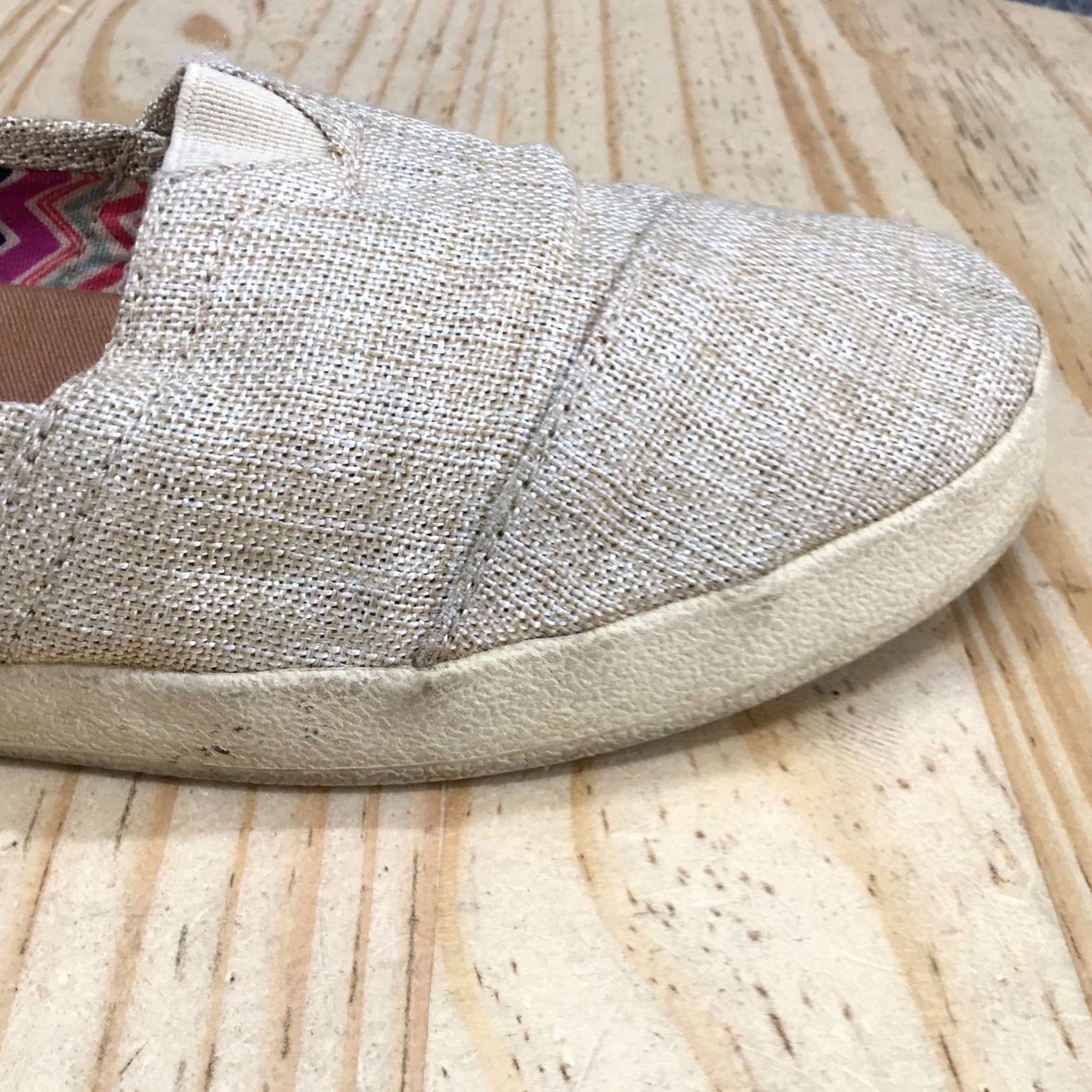 Toms TOMS Avalon Slip-On Beige Canvas Casual Shoes Womens 8 Flat Low Top Comfort Walking Brand: TOMS, Casual, Beige, Women, 8, Slip-On, Canvas Size M / US 6-8 / IT 42-44 - 3 Thumbnail