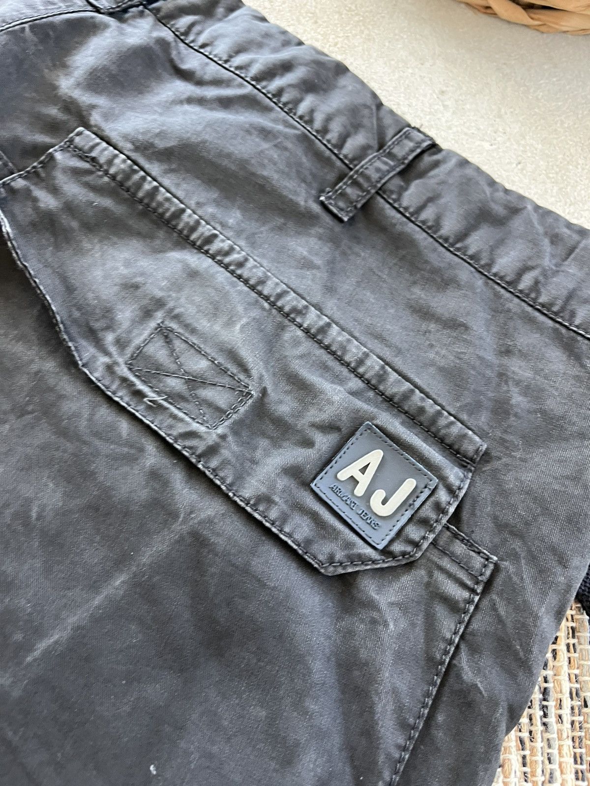 Armani Vintage Armani Black Jeans 36 Wide Fit Waxed Style Luxury Size US 36 / EU 52 - 17 Thumbnail