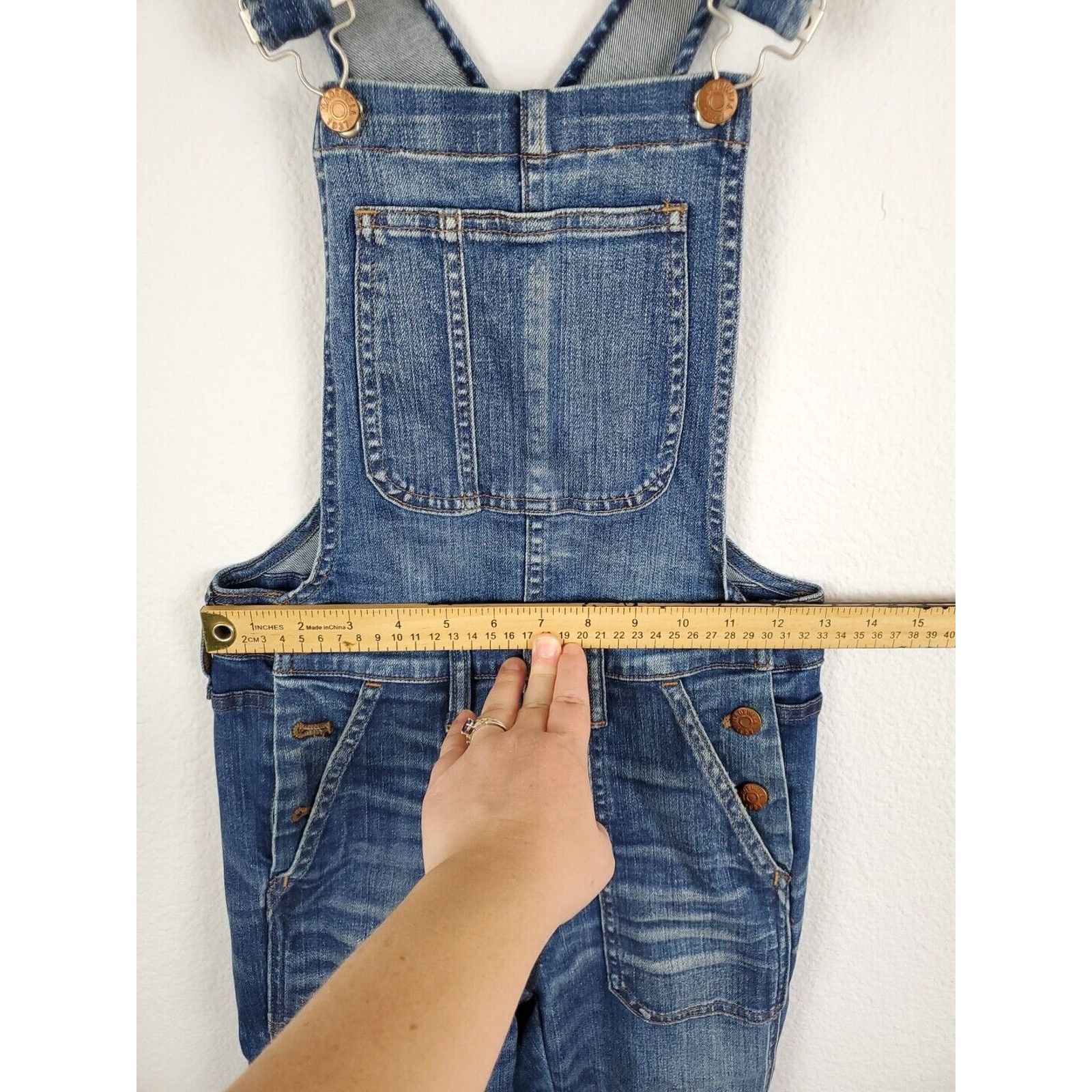 Madewell Madewell Coveralls Women XXS Denim Blue Style F0077 Jumpsuit Size 26" / US 2 / IT 38 - 11 Thumbnail