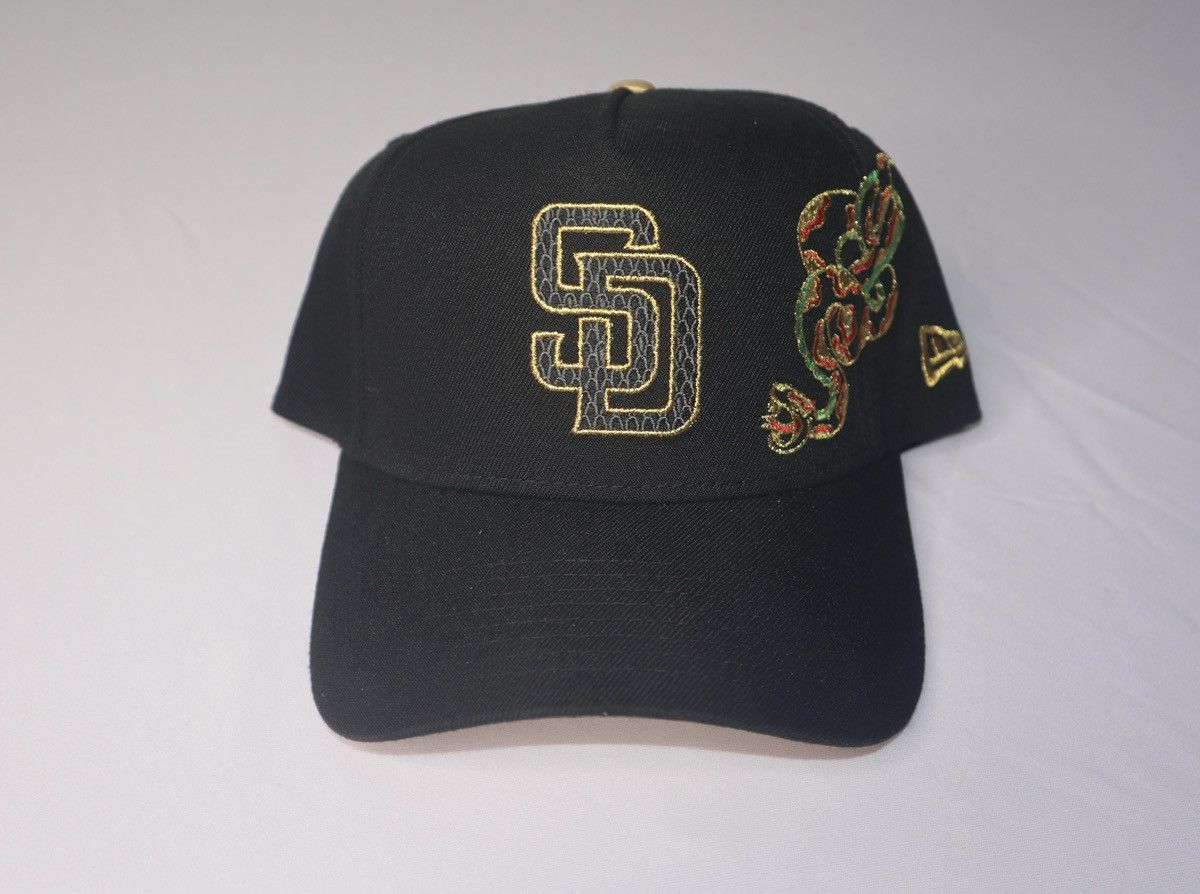 New Era San Diego Padres Black A-Frame Snapback Hat Size ONE SIZE - 1 Thumbnail