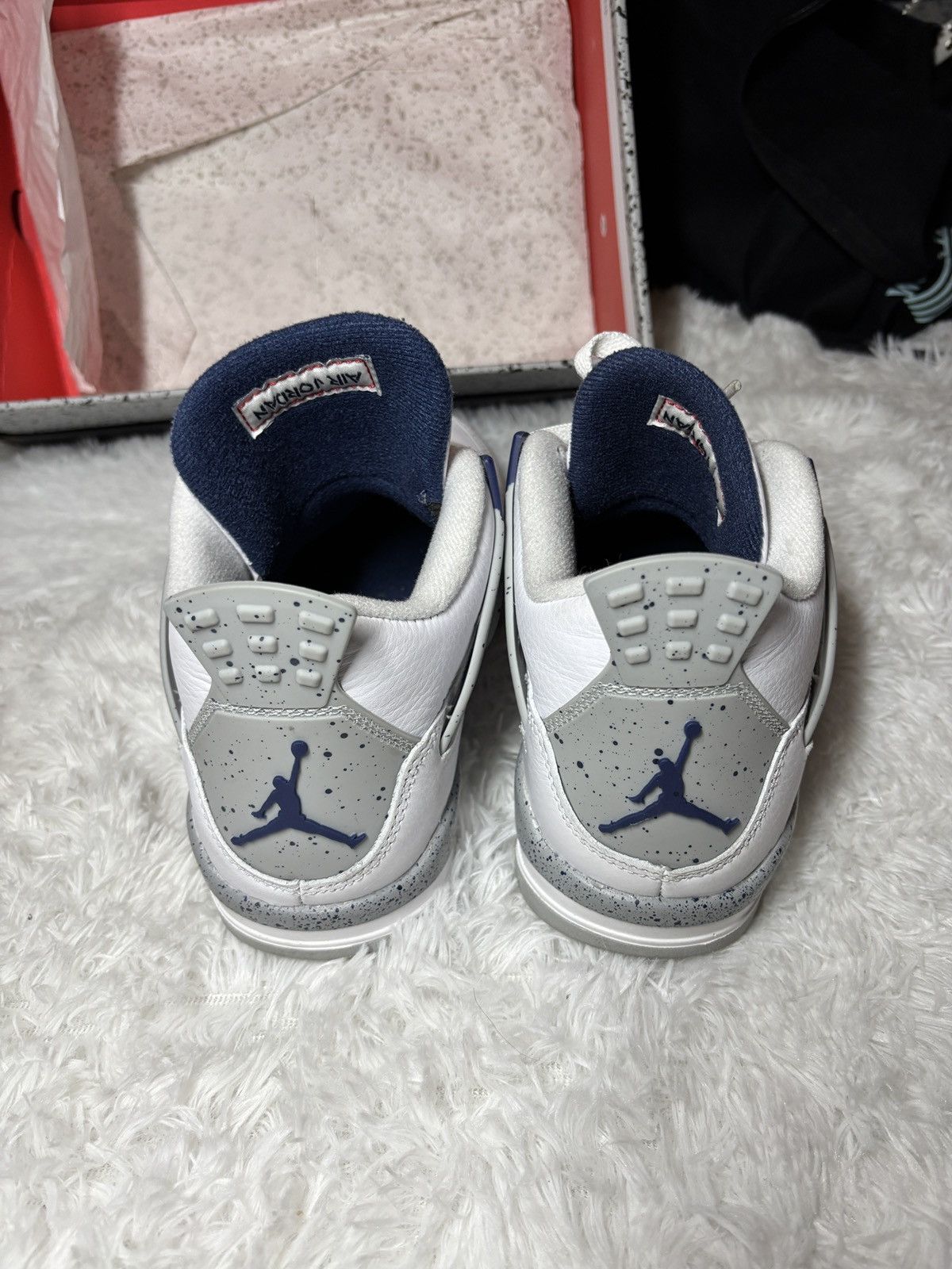 Jordan Brand Air Jordan 4 Retro GS 'Midnight Navy' Size US 5.5 / IT 35.5 - 5 Thumbnail