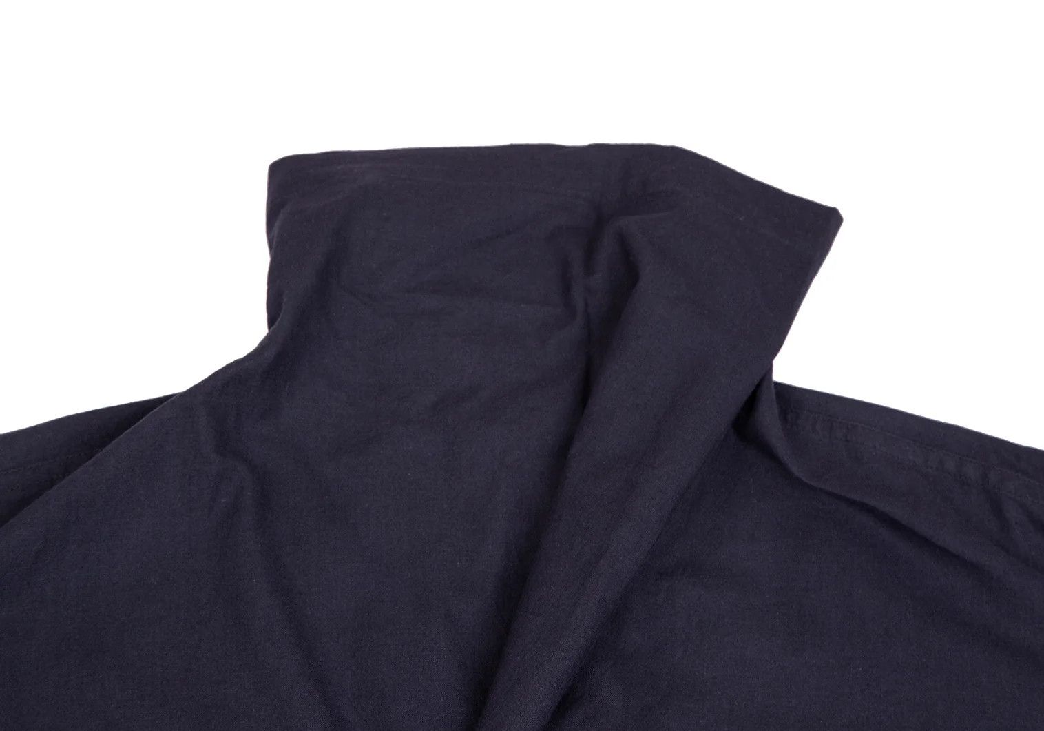 Issey Miyake Stand Neck Pullover Shirt in Navy, Size M Size US M / EU 48-50 / 2 - 4 Thumbnail