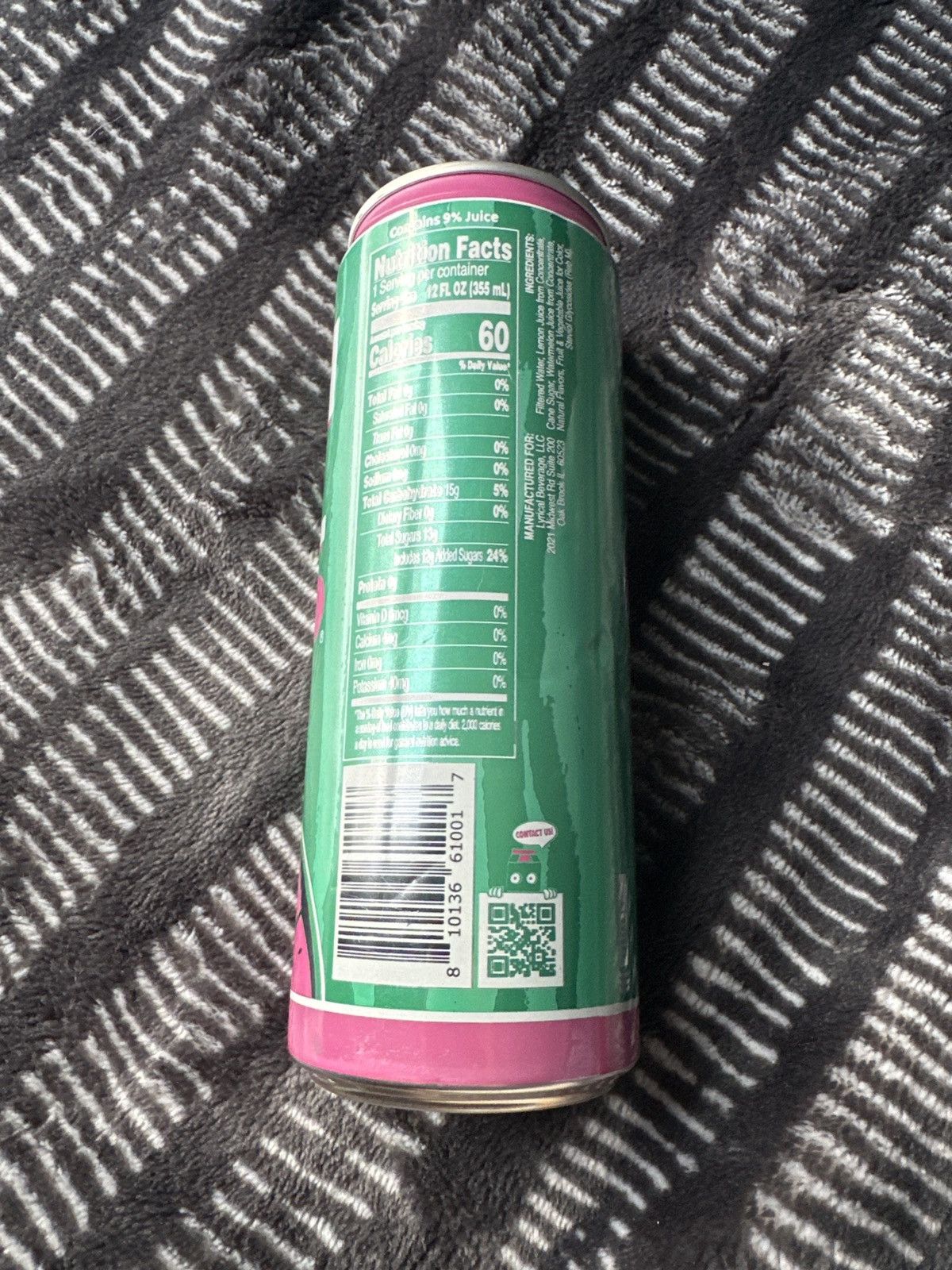 Lyrical Lemonade Lyrical Lemonade Watermelon 12OZ Full Can Limited Edition Size ONE SIZE - 3 Thumbnail