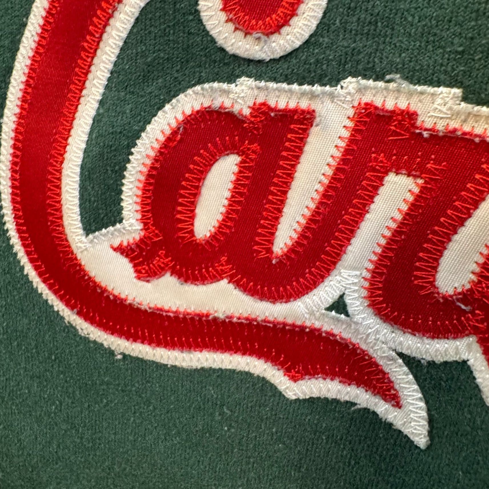 Jerzees VINTAGE Cardinals Sweatshirt Sweater M Green 1/4 Zip Embroidered Jerzees Cotton Casual Mens Size US M / EU 48-50 / 2 - 6 Thumbnail