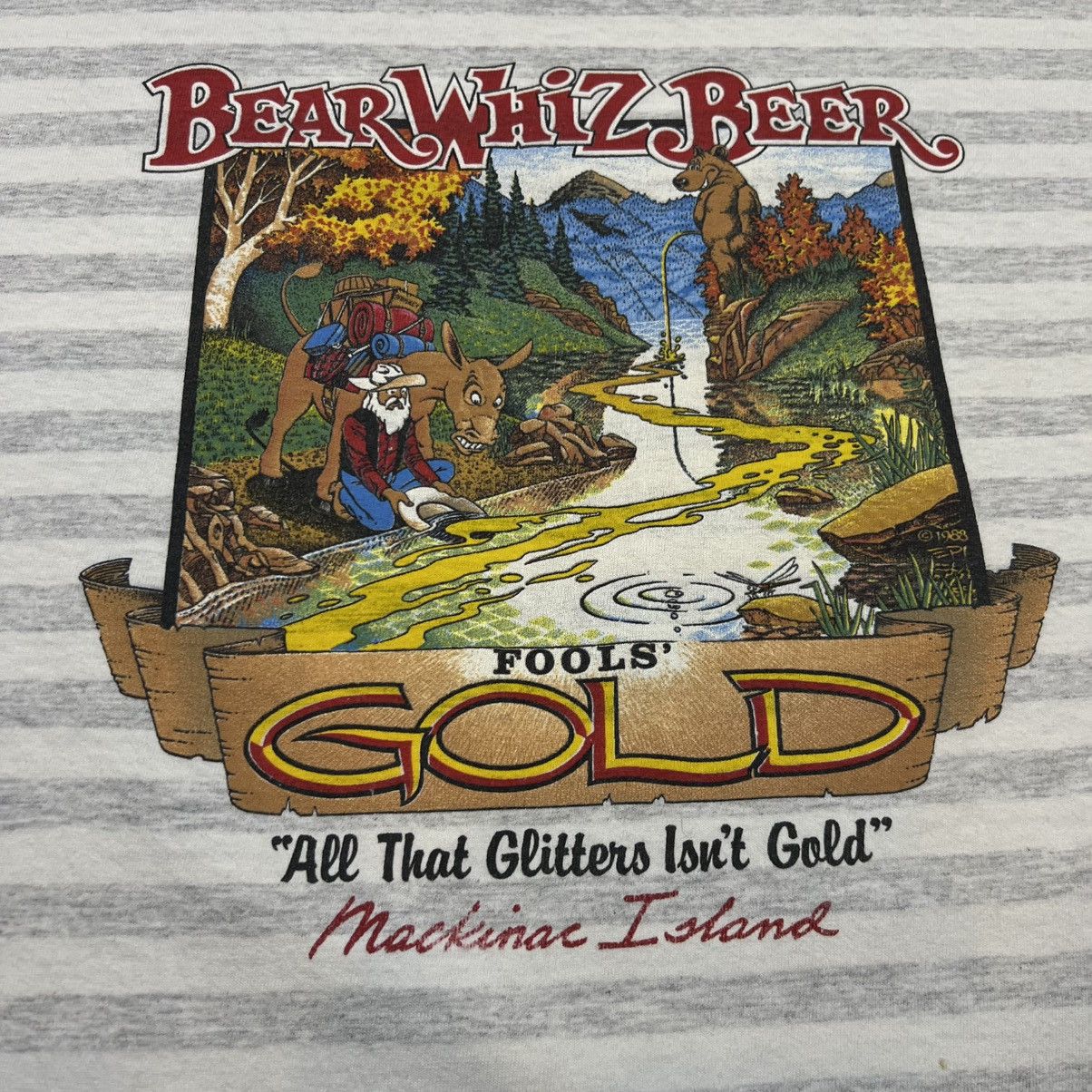 Vintage Vintage Bear Whiz Beer t shirt Size US XXS / EU 40 - 2 Thumbnail