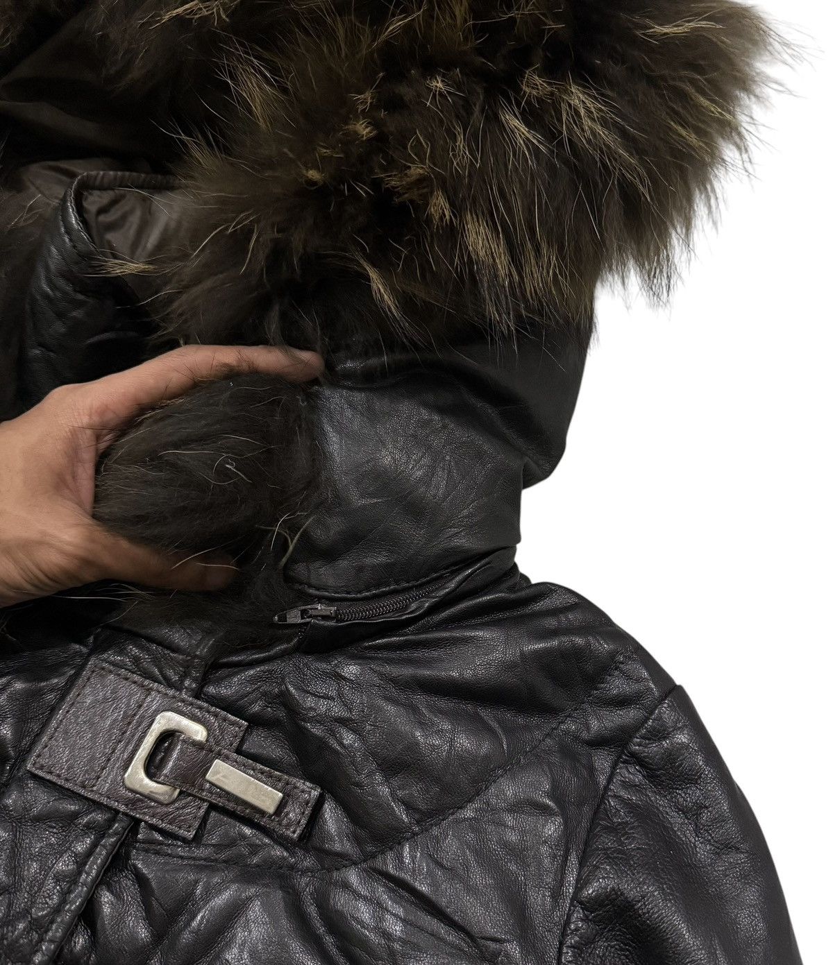 Leather Vintage AFG 1972 Puffer Goose Down Leather Jacket Size S / US 4 / IT 40 - 9 Thumbnail