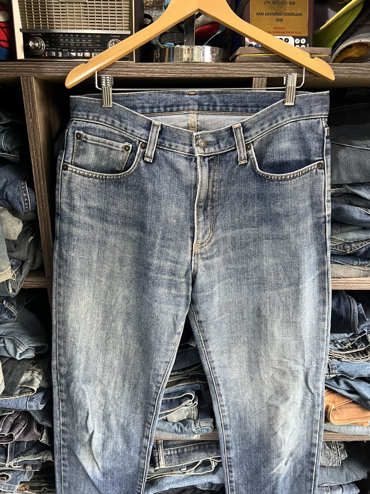 Edwin 🔥Vintage Edwin 407 Distressed Denim Size US 34 / EU 50 - 3 Thumbnail