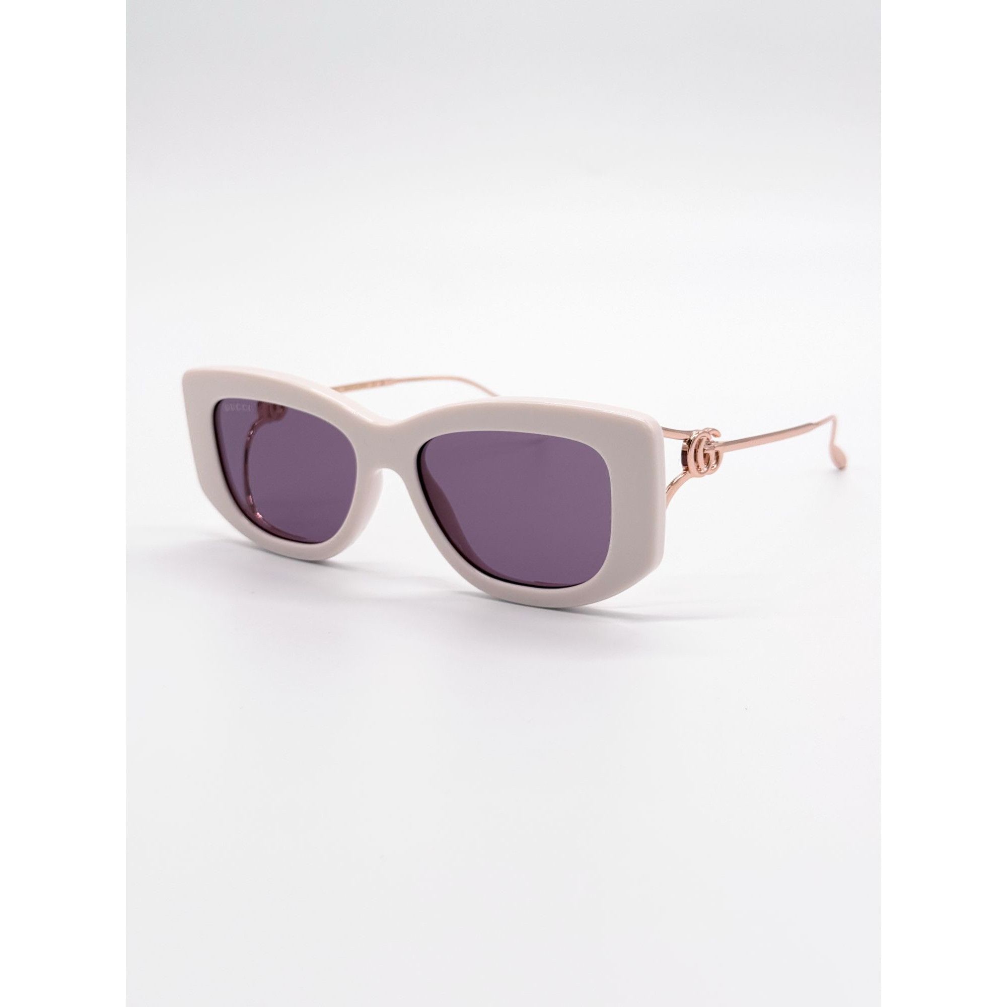 Gucci NEW GUCCI SUNGLASSES GG1566S 003 WHITE/GOLD WOMEN Size ONE SIZE - 3 Thumbnail