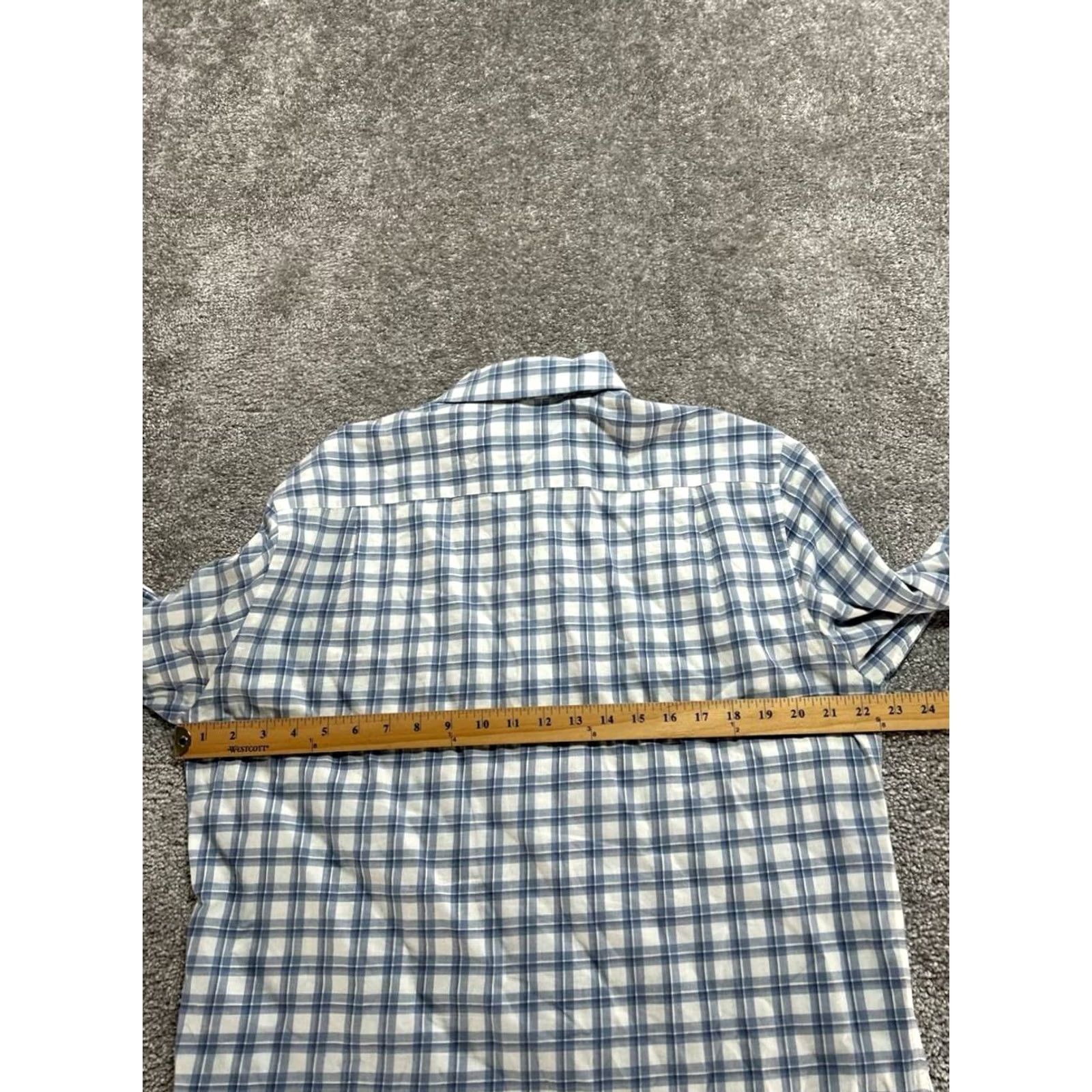 Rodd & Gunn Rodd & Gunn Sports Fit Shirt Mens Large White Plaid Cotton Button Front Size US L / EU 52-54 / 3 - 5 Thumbnail