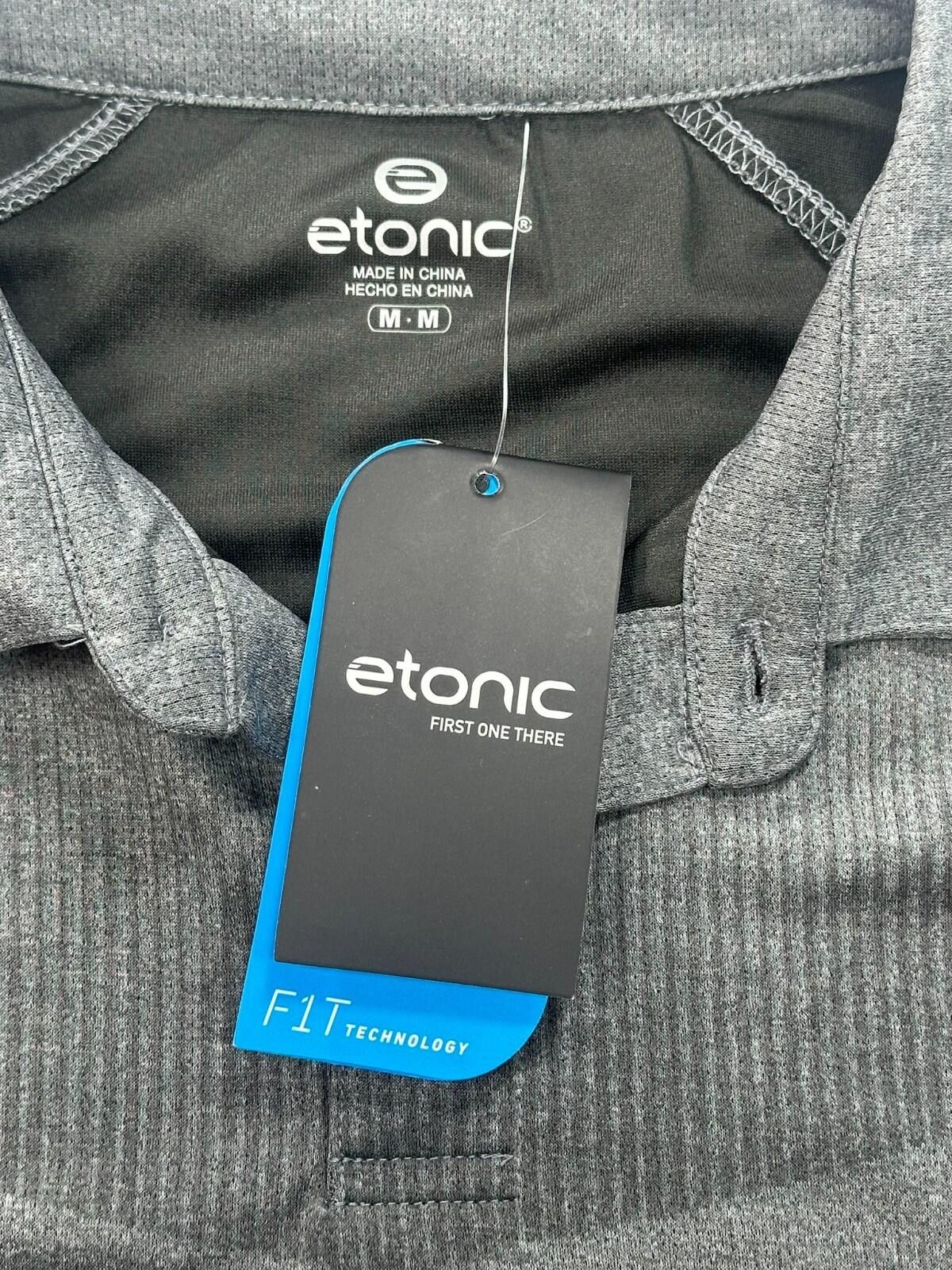 Etonic Etonic 1/4 Button Fit Dri UV Protect Polo Shirt Gray Mens M Size US M / EU 48-50 / 2 - 5 Thumbnail