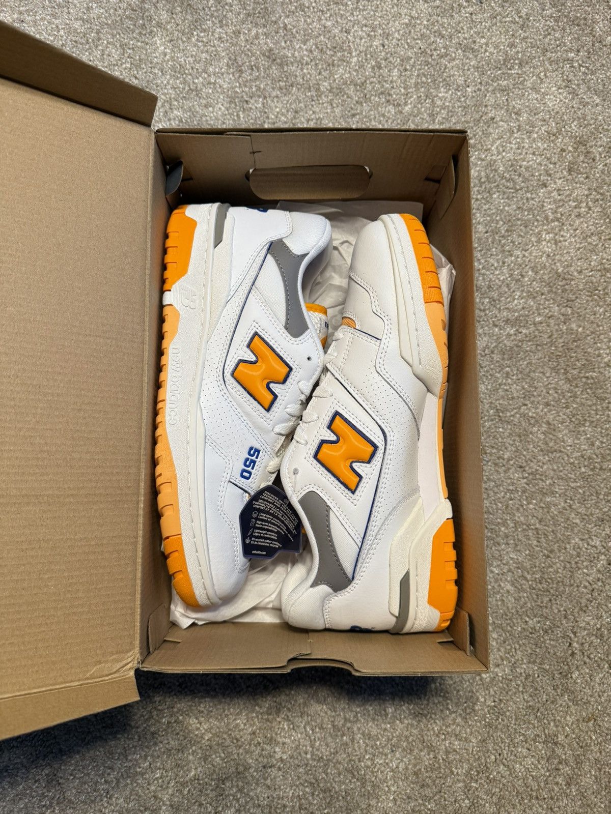 New Balance New Balance 550 “White Vibrant Orange” Size US 9.5 / EU 42-43 - 1 Thumbnail
