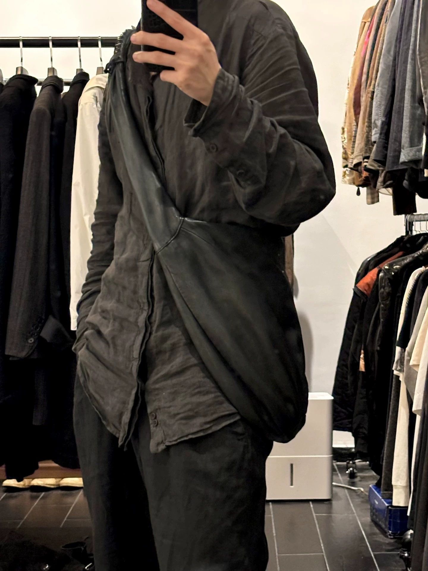 Maison Margiela Maison Margiela 00S Croissant Bag Black Lambskin Size ONE SIZE - 2 Thumbnail