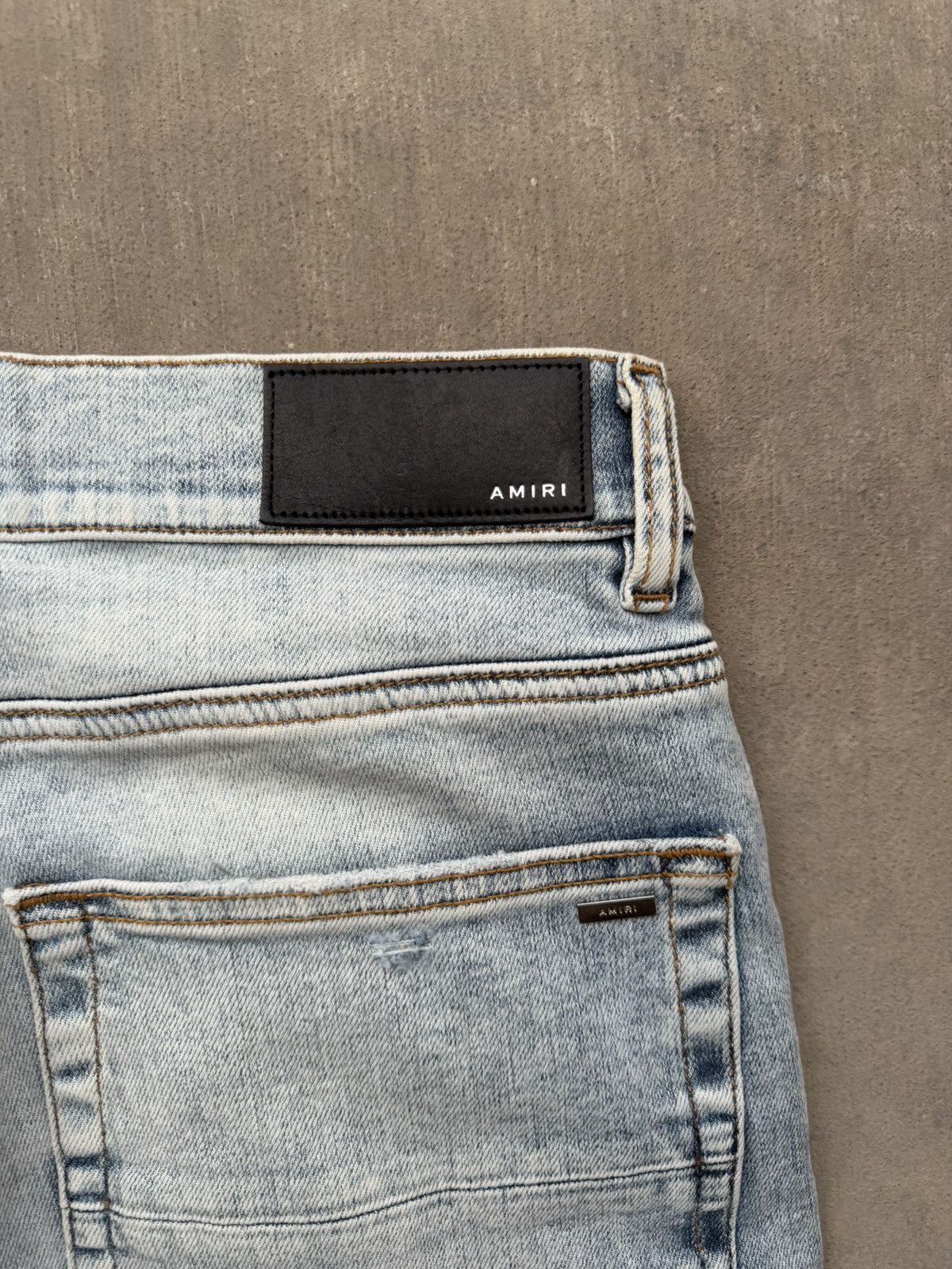 Amiri Amiri Stack Jean Stone Indigo 32 NWT Retail $750 Size US 32 / EU 48 - 5 Thumbnail