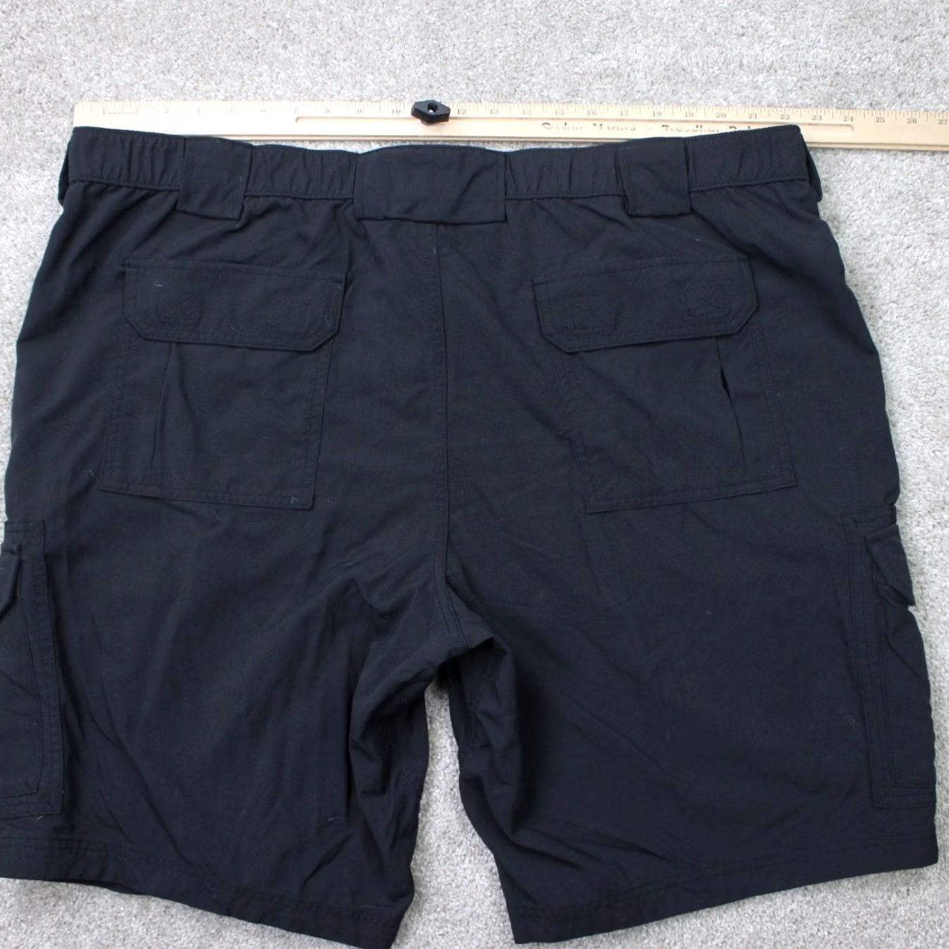 Vintage Duluth Mens 2XL XXL Black On the Fly Relaxed Cargo Nylon Shorts 11" Inseam Pockets Utility Bag Short Pants Regular Rise 46 Waist Size US 39 - 5 Thumbnail