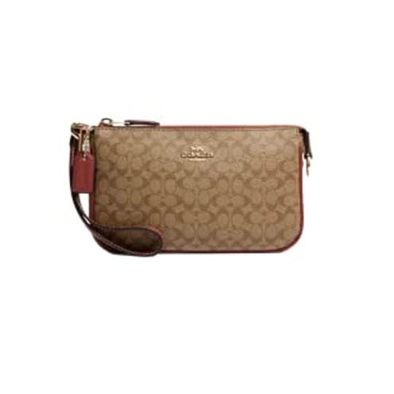 image of Coach Ce698 Nolita 19 In Colorblock In Khaki Terracotta in Brown, Women's