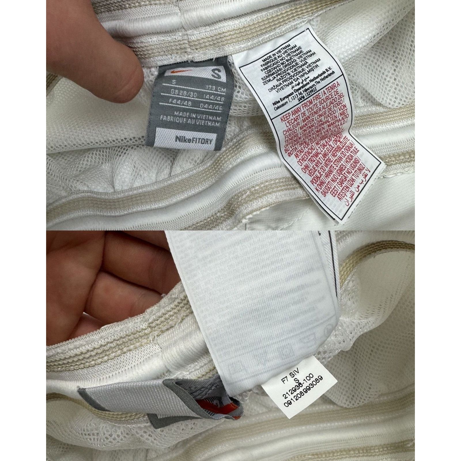 Nike Nike White Track Pant S Size US 30 / EU 46 - 2 Thumbnail