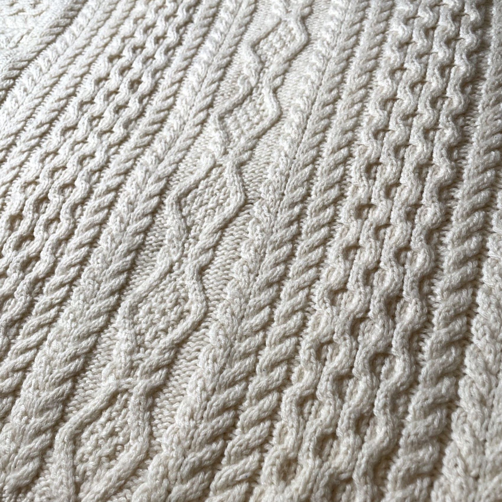 Architect VINTAGE Architect Fisherman Sweater Mens Large Ivory 100% Wool Cable Knit Pullover Size US L / EU 52-54 / 3 - 7 Thumbnail