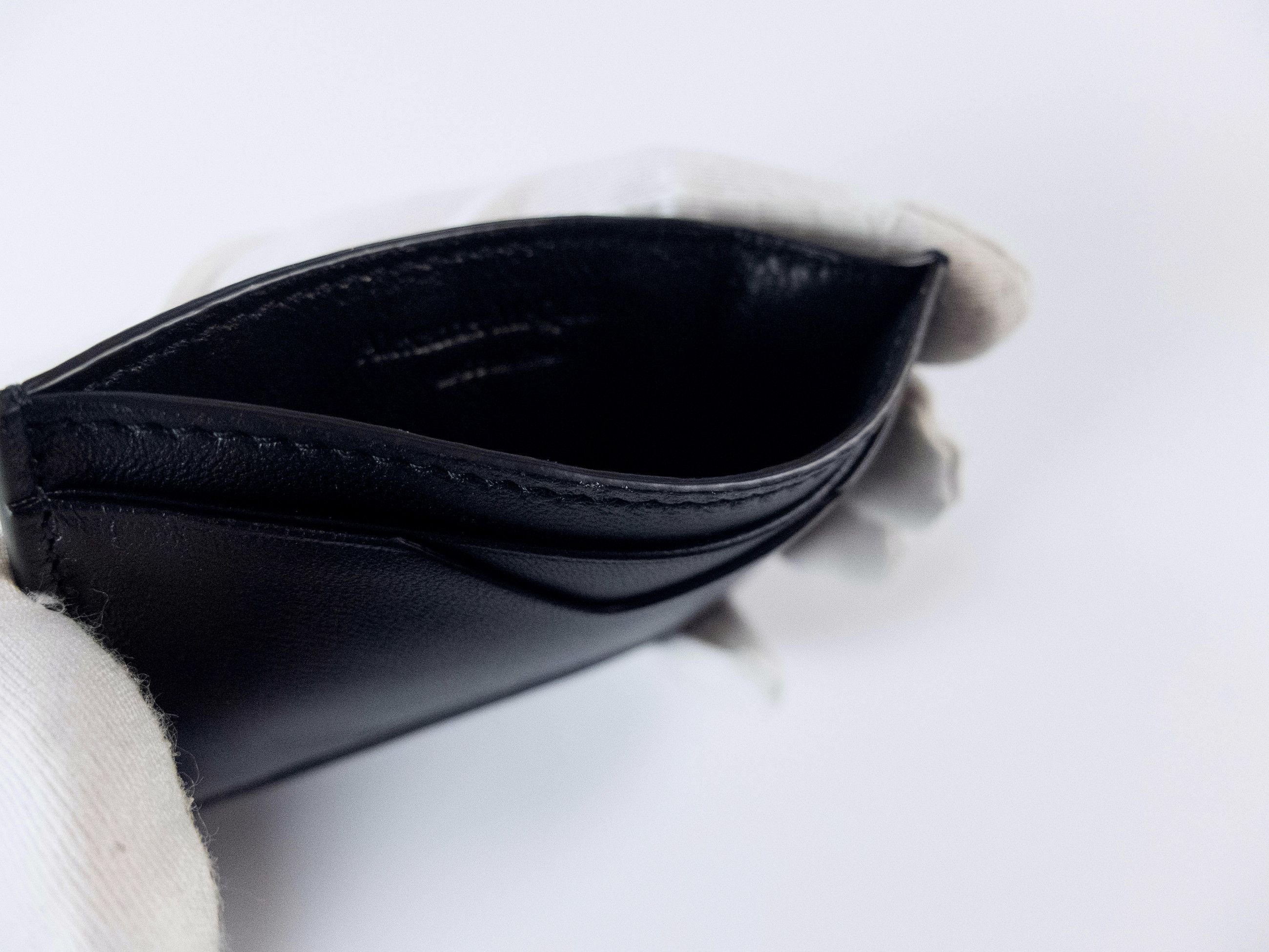 Alexander McQueen ALEXANDER MCQUEEN black rib cage design leather card holder Size ONE SIZE - 4 Thumbnail