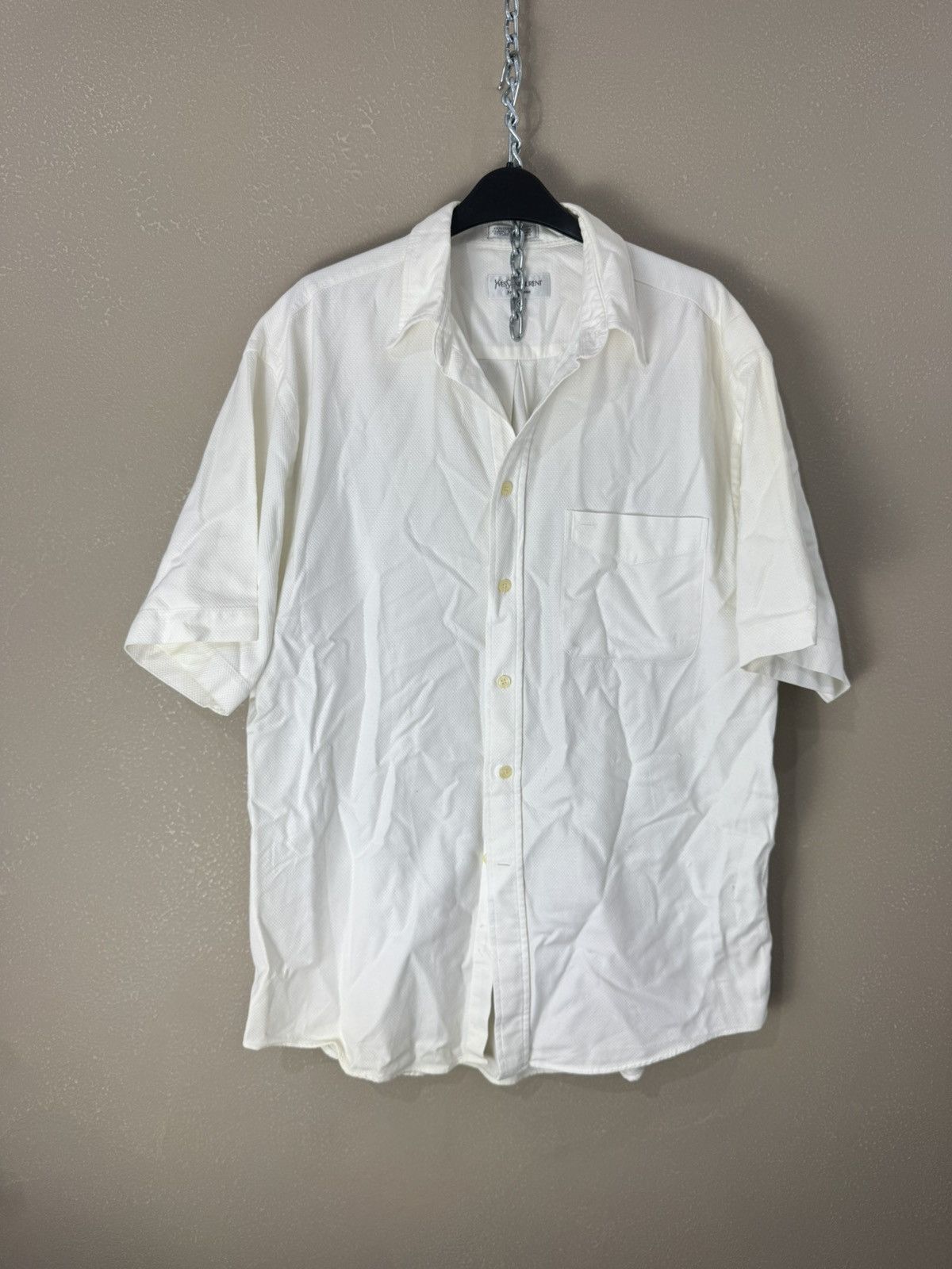Yves Saint Laurent Vintage Yves Saint Laurent YSL Short Sleeve Shirt Size US M / EU 48-50 / 2 - 1 Thumbnail