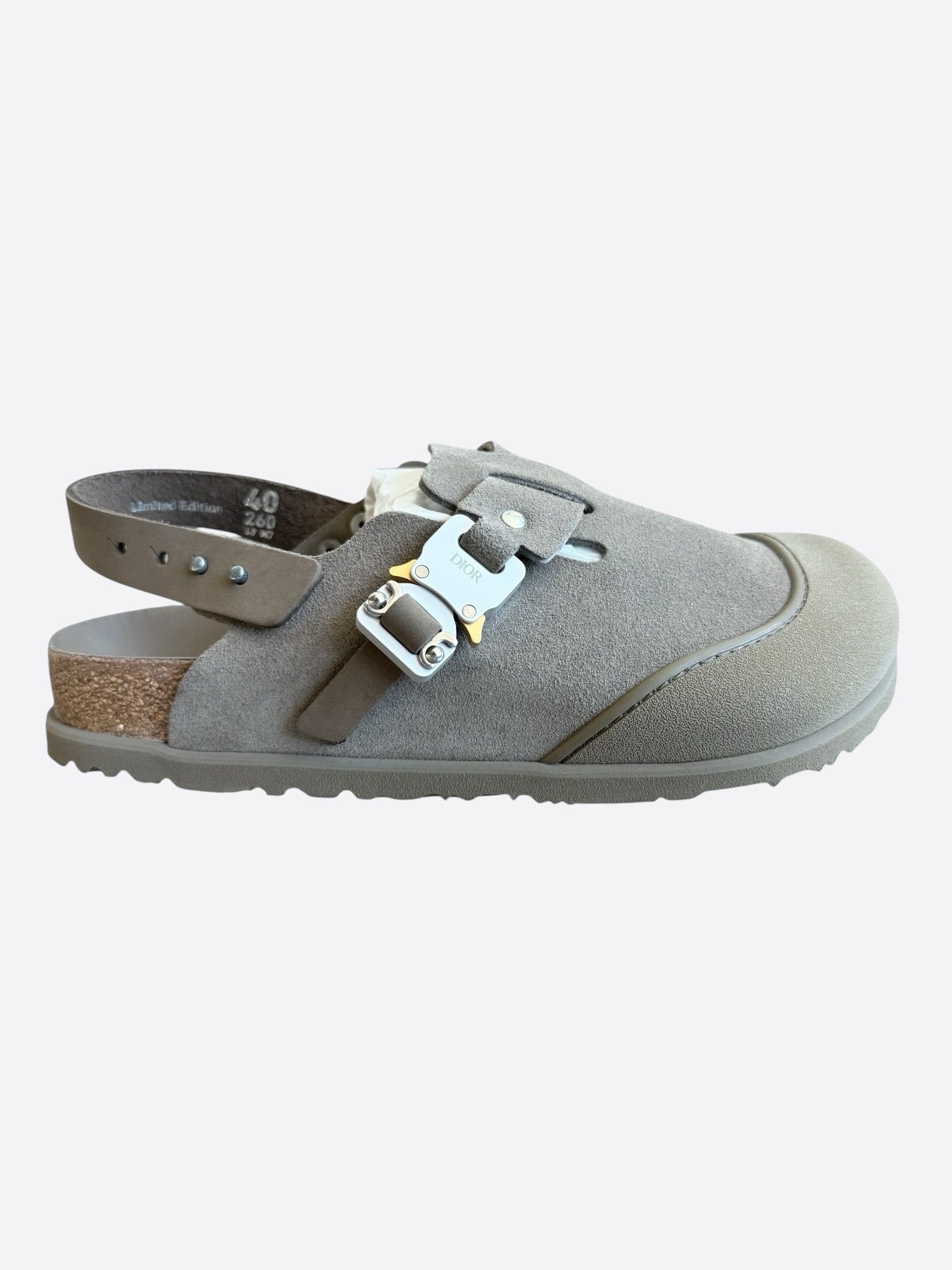 Dior Dior Grey Tokio Mule Birkenstocks Size US 7 / EU 40 - 1 Thumbnail