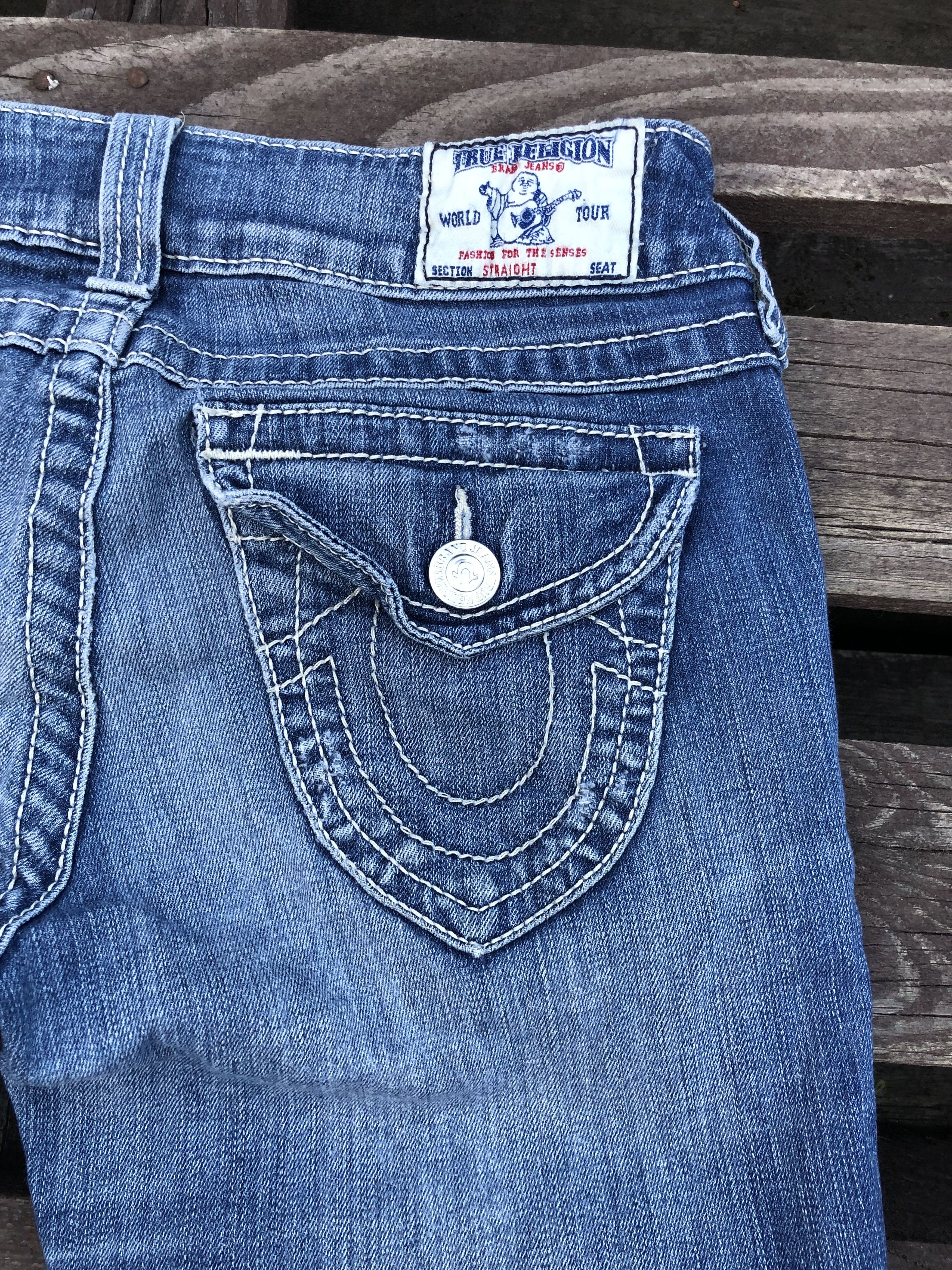 True Religion Vintage Y2K True Religion Straight Denim Jeans Size 28 Size 28" / US 6 / IT 42 - 18 Thumbnail