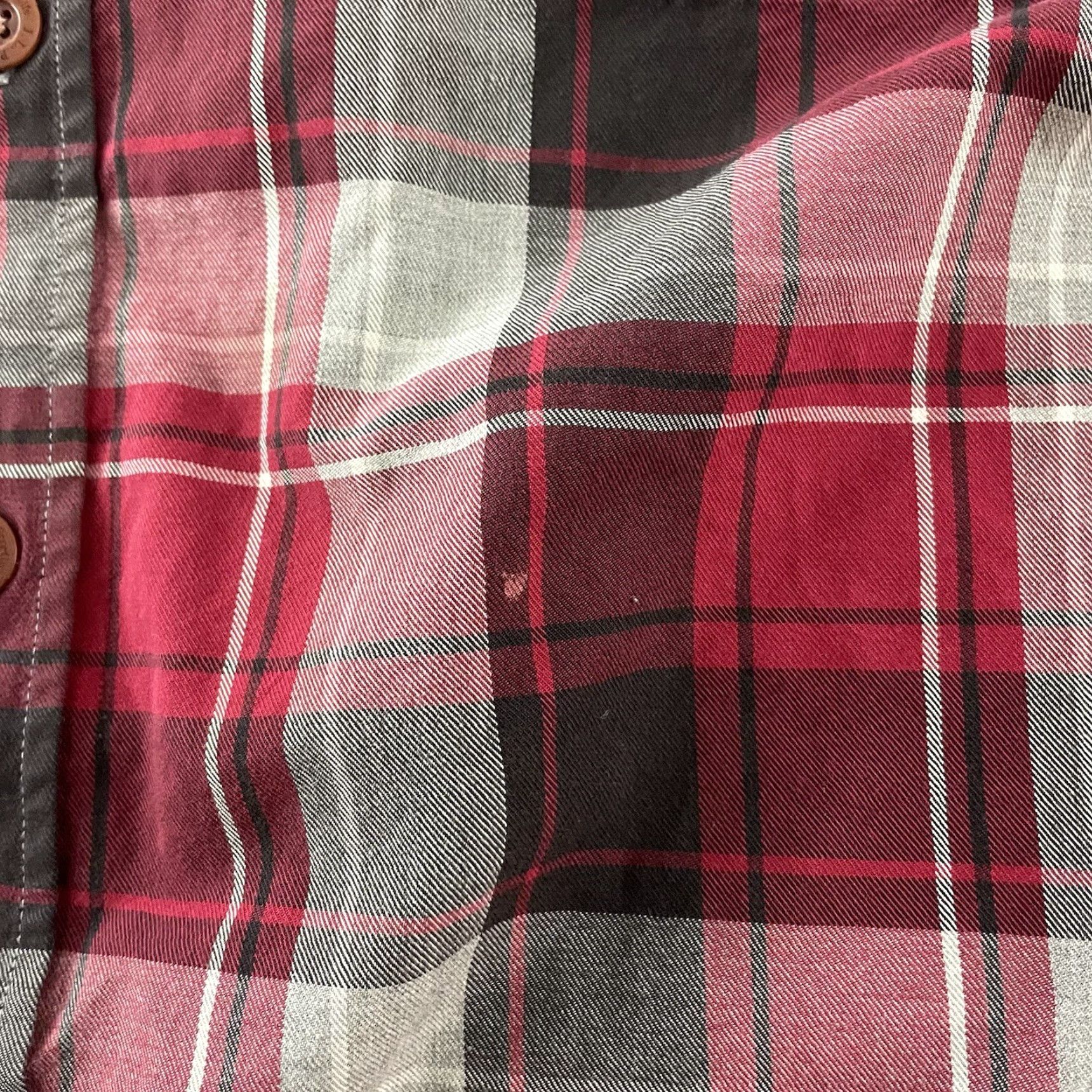 Vintage J.L. Powell Plaid Shirt Button-Up Men's XXL Red Gray Size US XXL / EU 58 / 5 - 5 Thumbnail