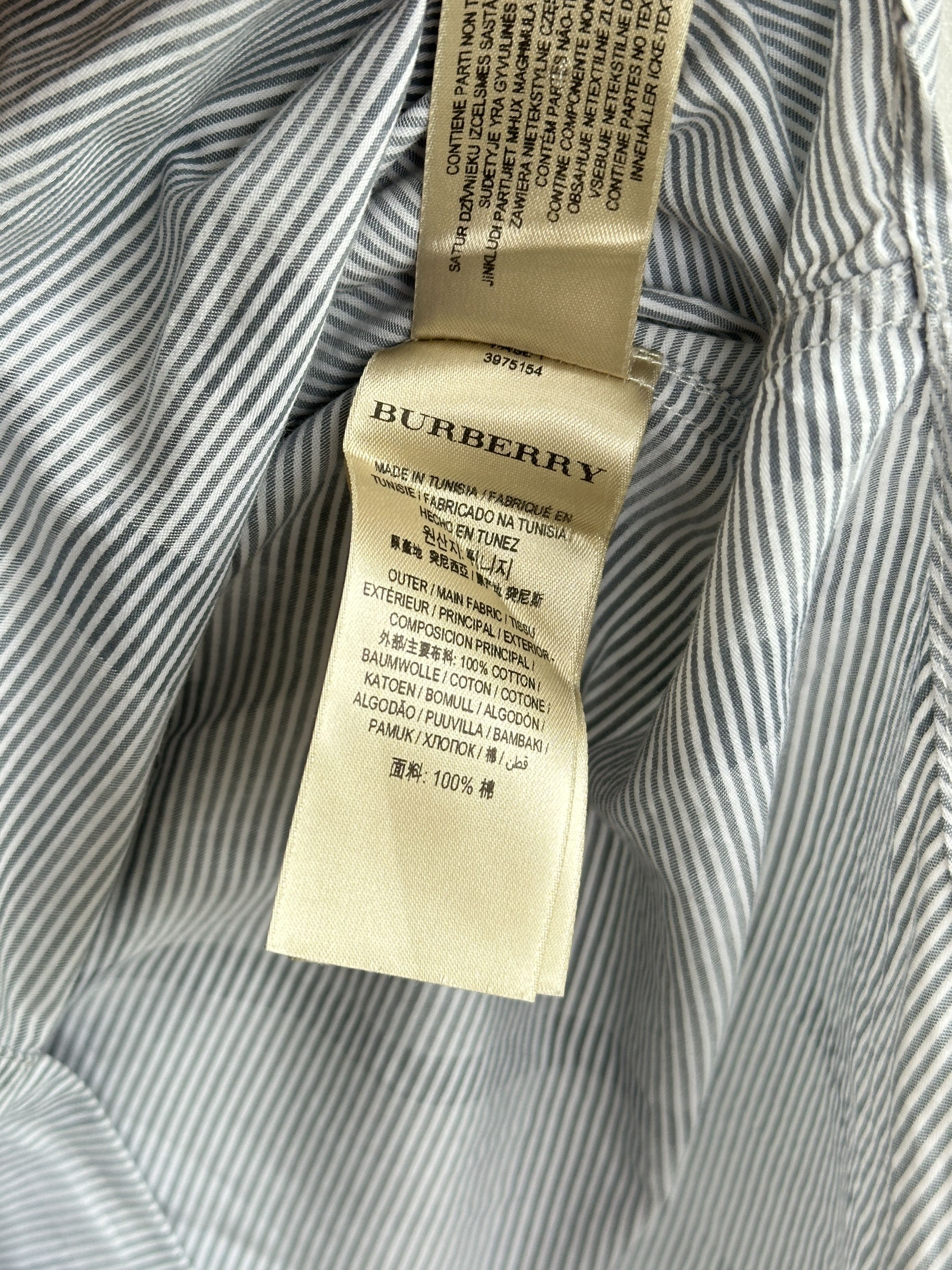Burberry Burberry Gray Button Up Shirt Size US L / EU 52-54 / 3 - 7 Thumbnail