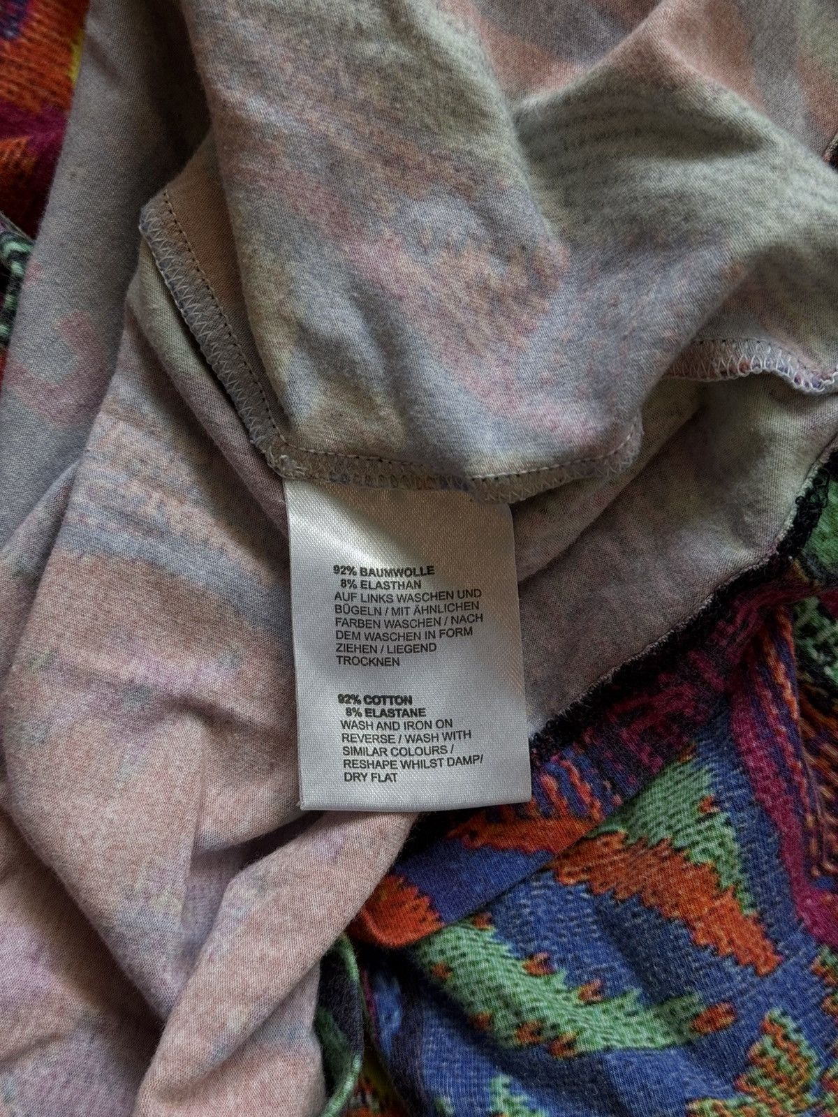 Carlo Colucci Carlo Colucci coloured cable knit Coogi pattern t-shirt Y2K Size US L / EU 52-54 / 3 - 7 Thumbnail