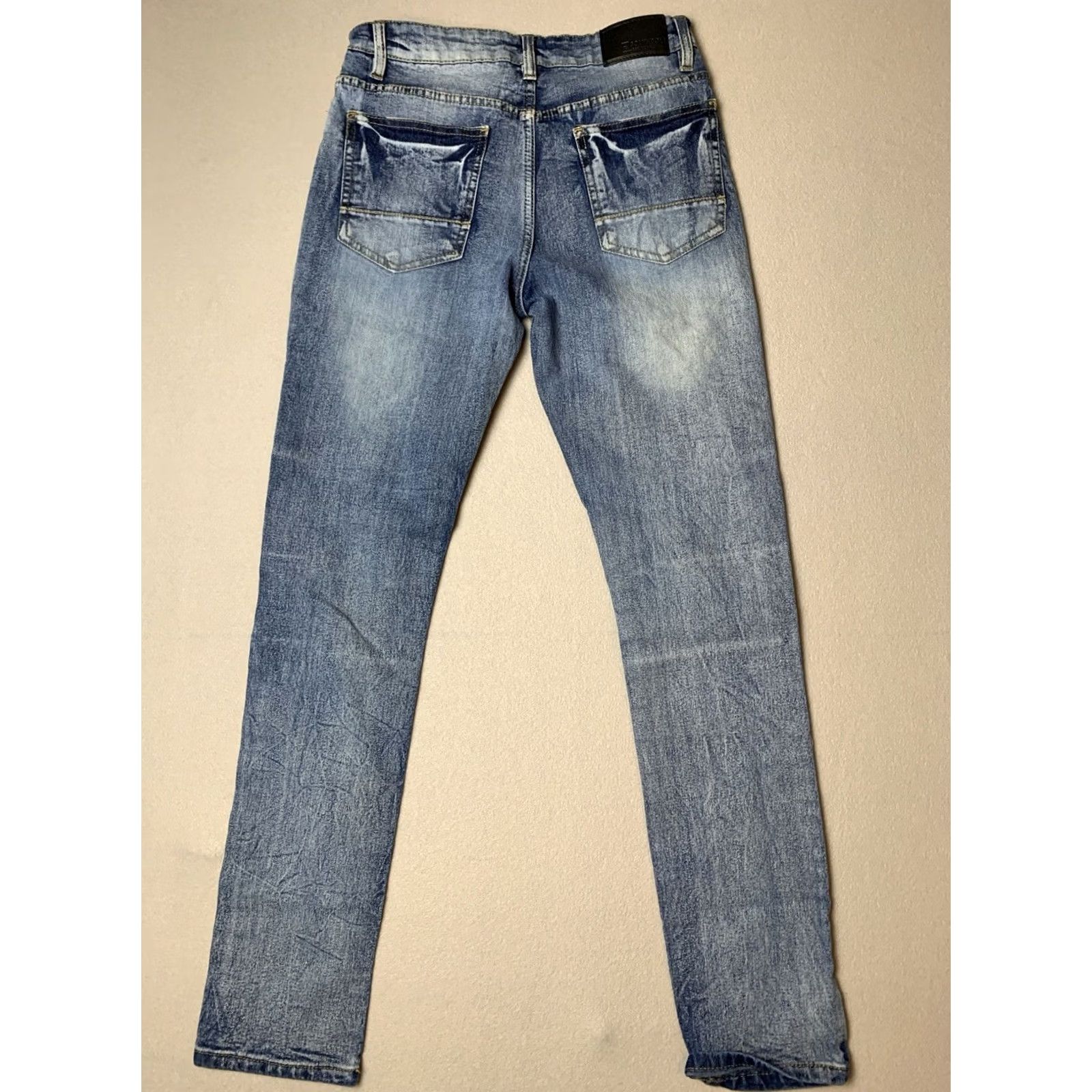Southpole Southpole Jeans Mens 30x32 Blue Distressed Skinny Denim Hip Hop Grunge Y2K Size US 30 / EU 46 - 2 Thumbnail