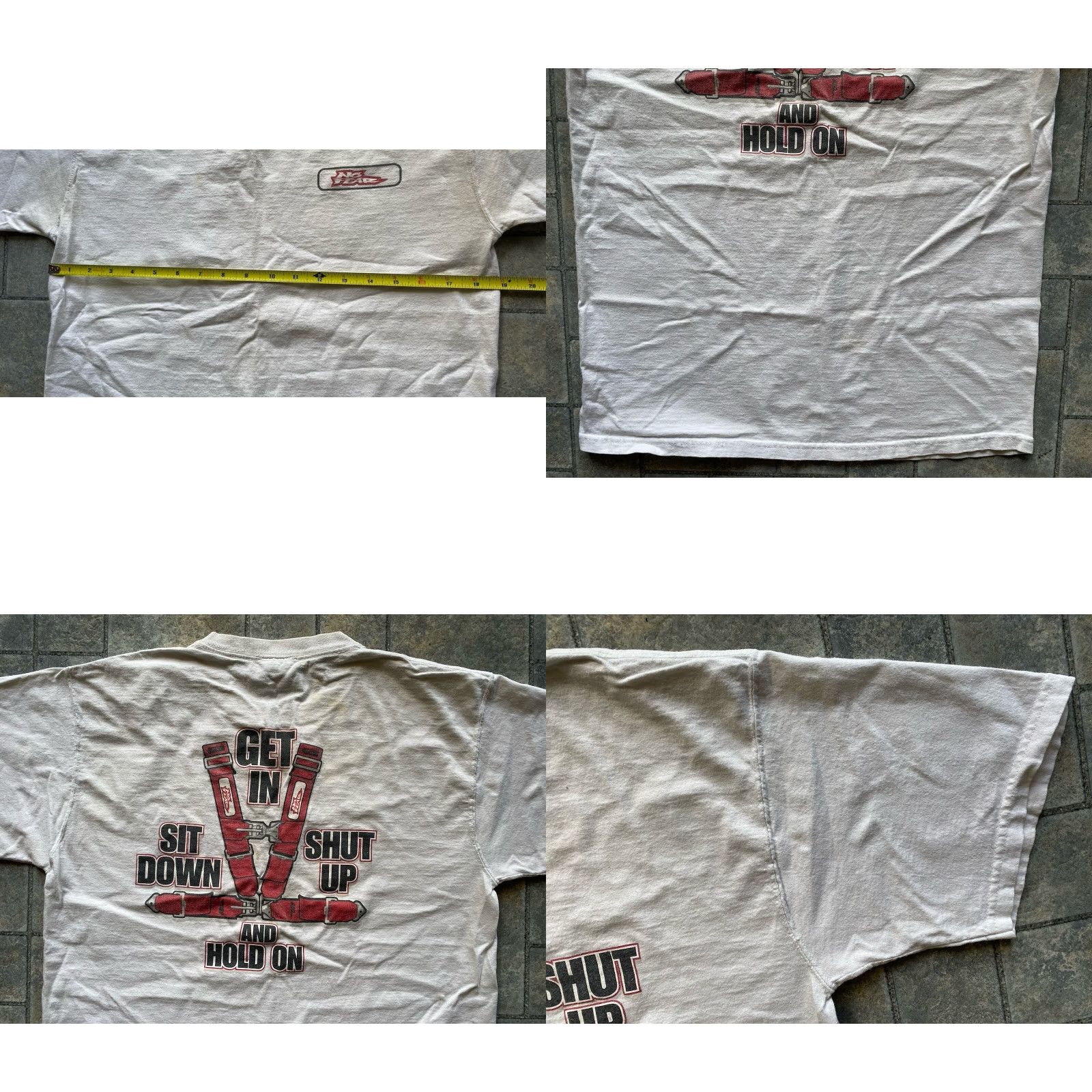 No Fear No Fear T-Shirt White M Men Get In Sit Down Shut Up And Hold On Y2K Size US M / EU 48-50 / 2 - 9 Thumbnail
