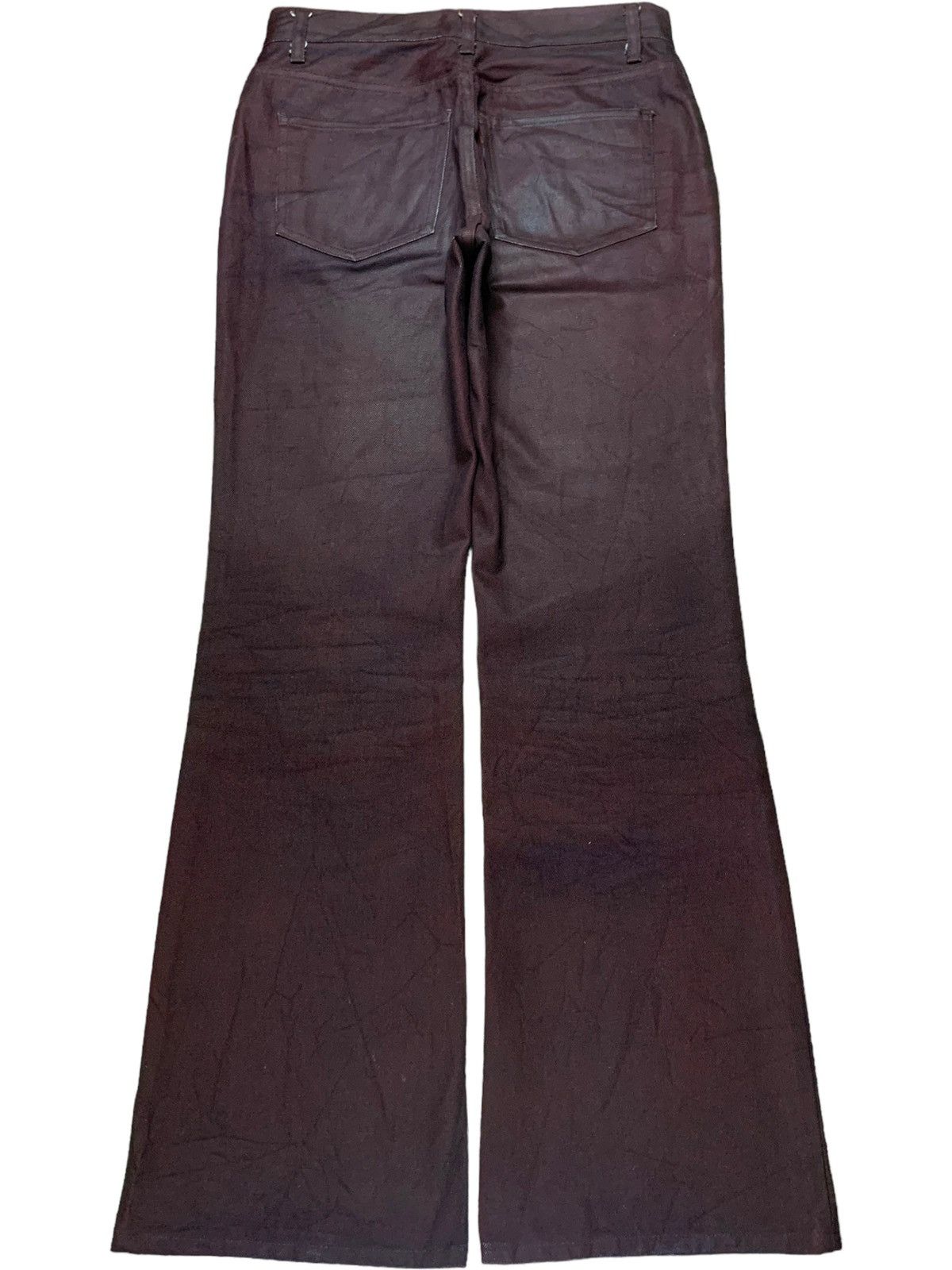Or Glory Vintage Japanese Or Glory Waxed Leather Style Flared Jeans Size US 28 / EU 44 - 2 Thumbnail