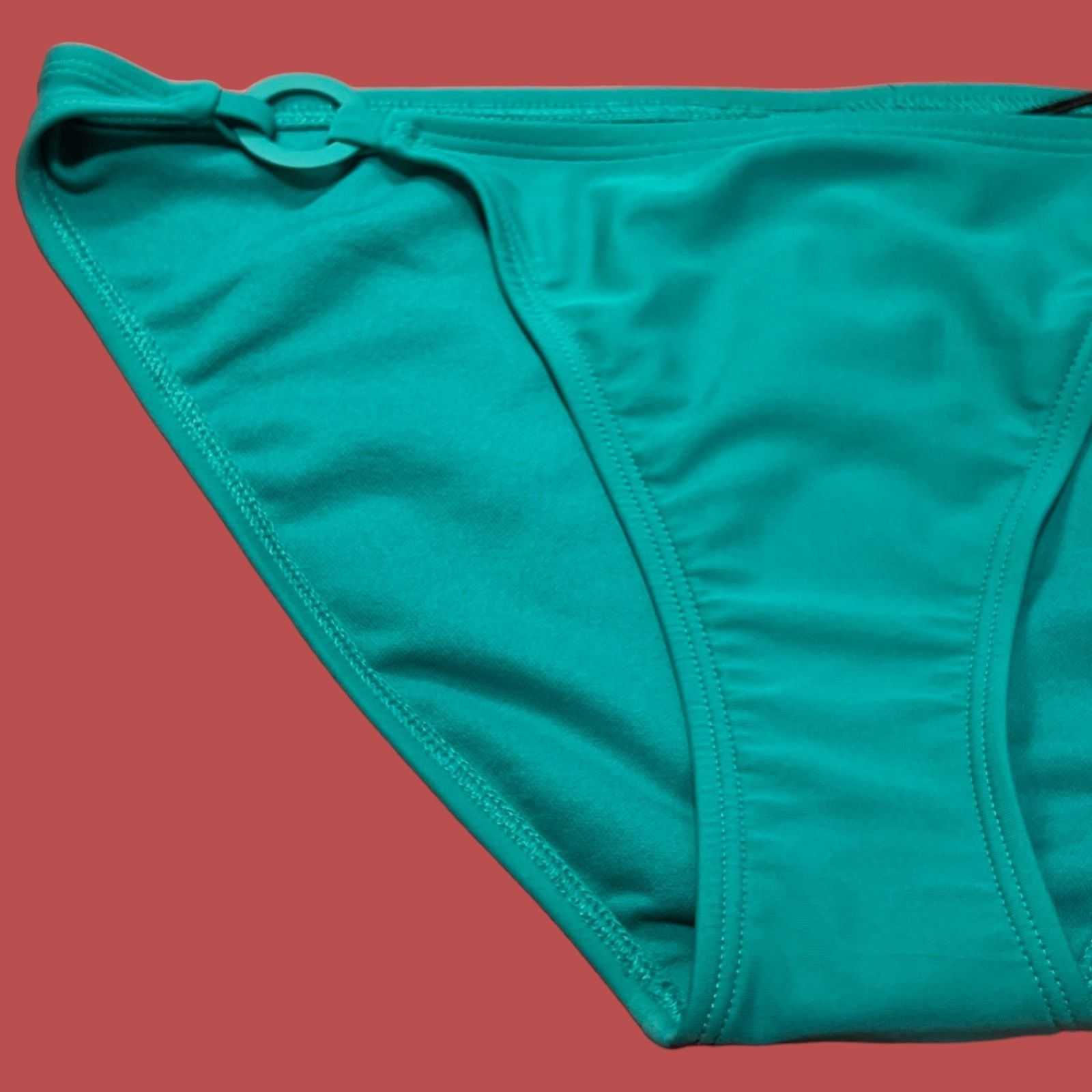 Other Shade & Shore - Women's Ring Detail Bikini Bottom - Green - Size ONE SIZE - 13 Thumbnail