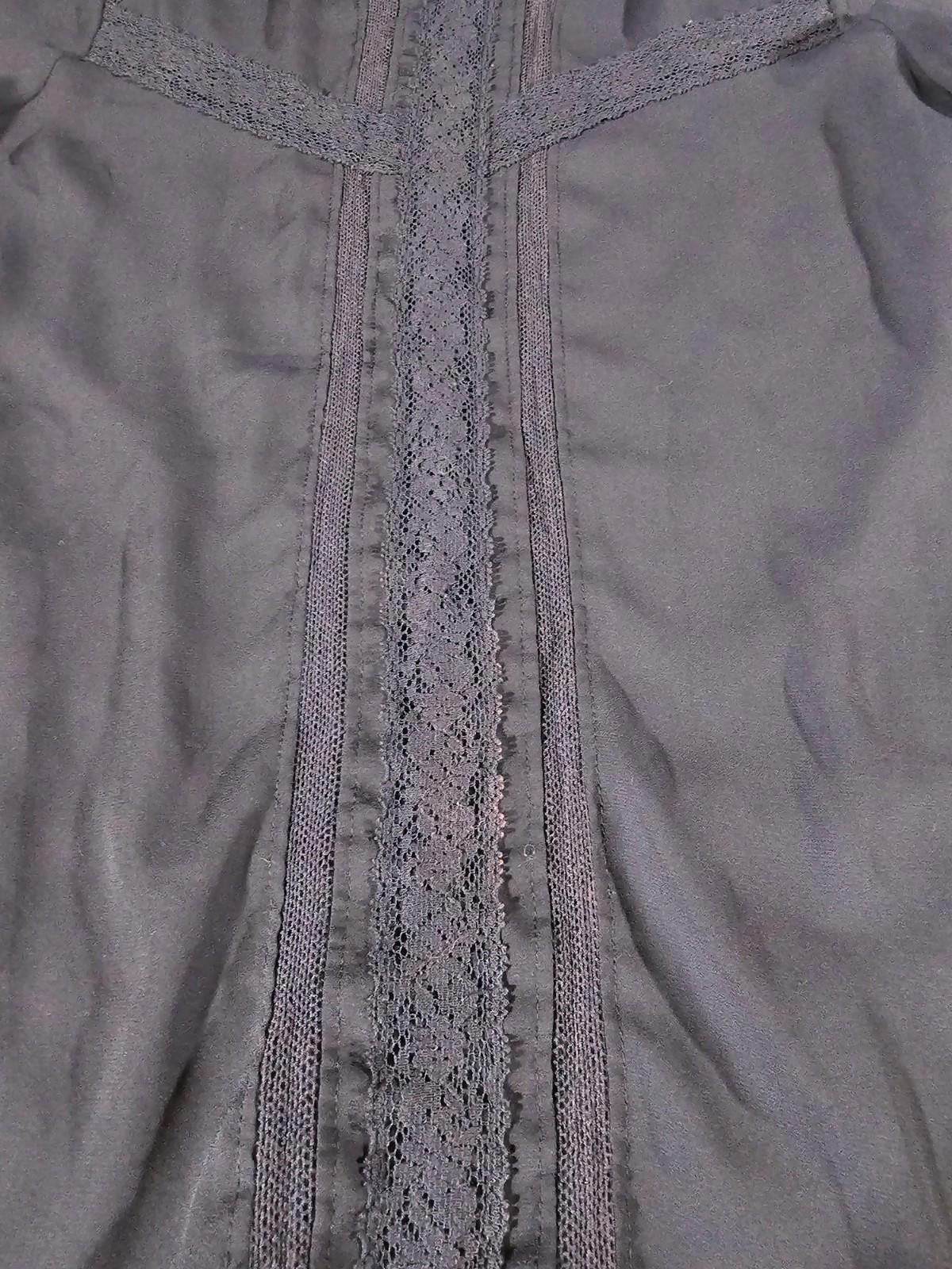 Other LC Lauren Conrad M Blue Button Up Long Sleeve Blouse Size M / US 6-8 / IT 42-44 - 2 Thumbnail