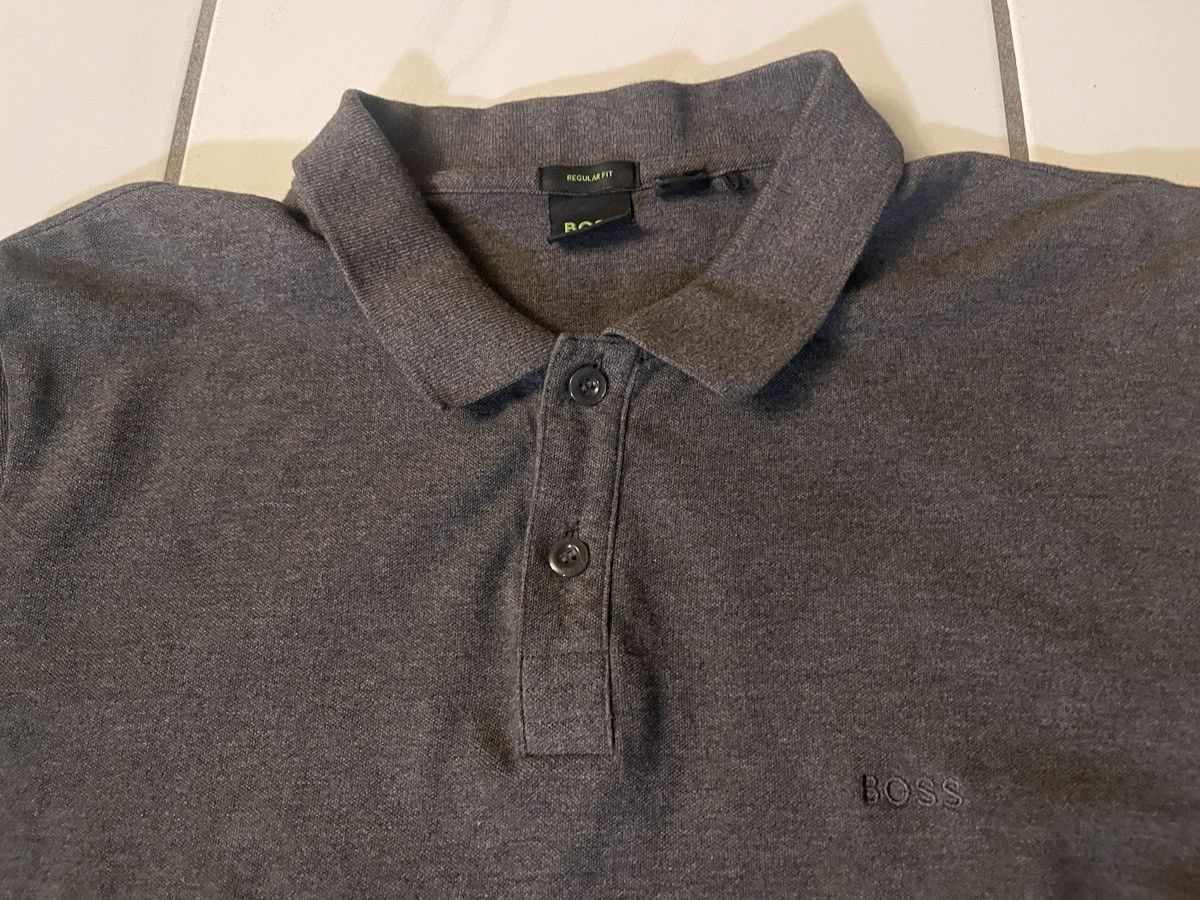 Hugo Boss Boss Hugo Boss Polo Shirt Mens XXL Gray Regular Fit Size US XXL / EU 58 / 5 - 2 Thumbnail