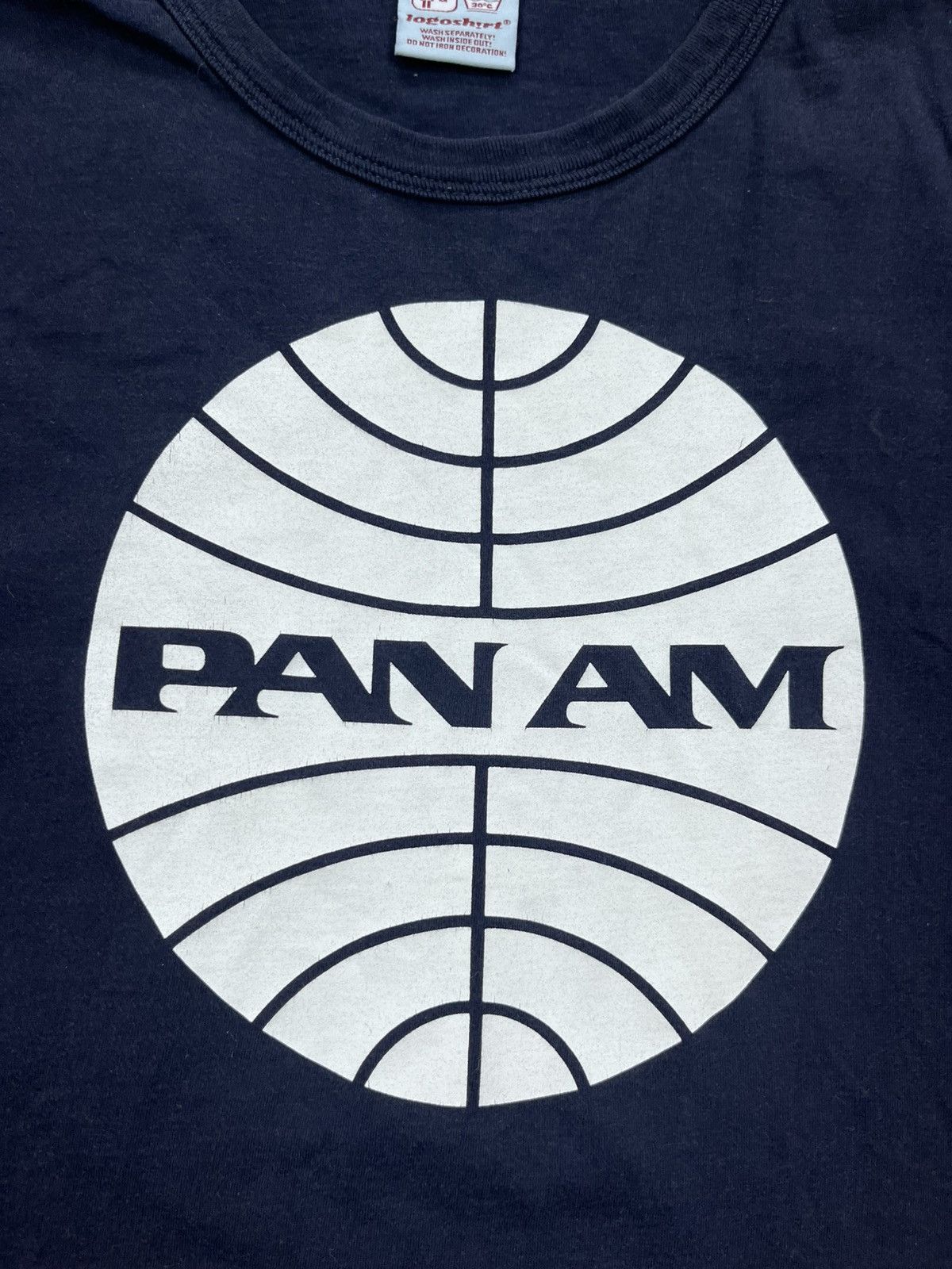 Vintage Vintage Y2K Panam navy logo t shirt size L Size US L / EU 52-54 / 3 - 3 Thumbnail