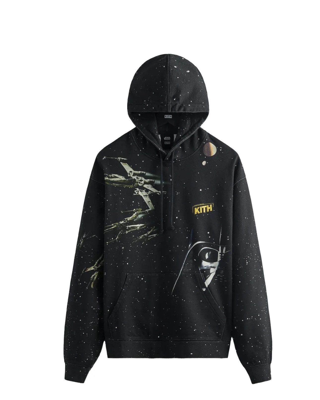 image of Kith x Star Wars - War Hoodie in Black, Men's (Size Small)