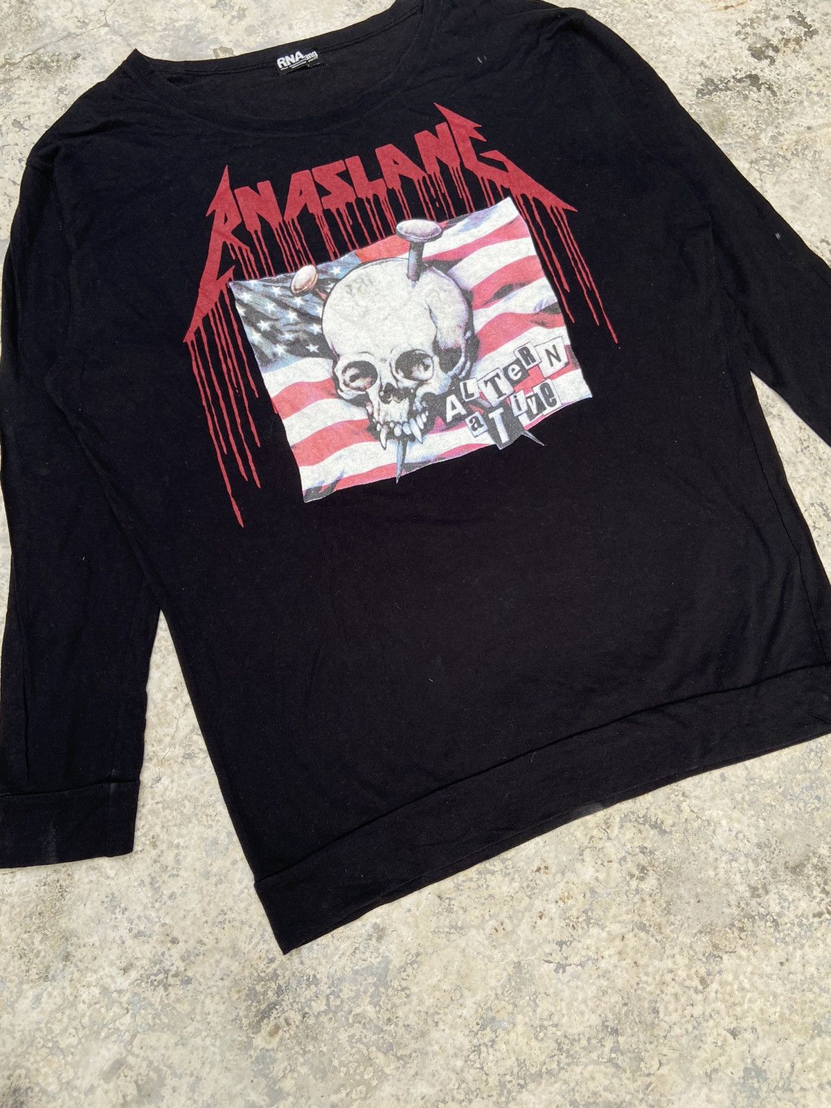 Hysteric Glamour 2000s RNA SLANG punk skull long sleeve t-shirt Size XL / US 12-14 / IT 48-50 - 5 Thumbnail