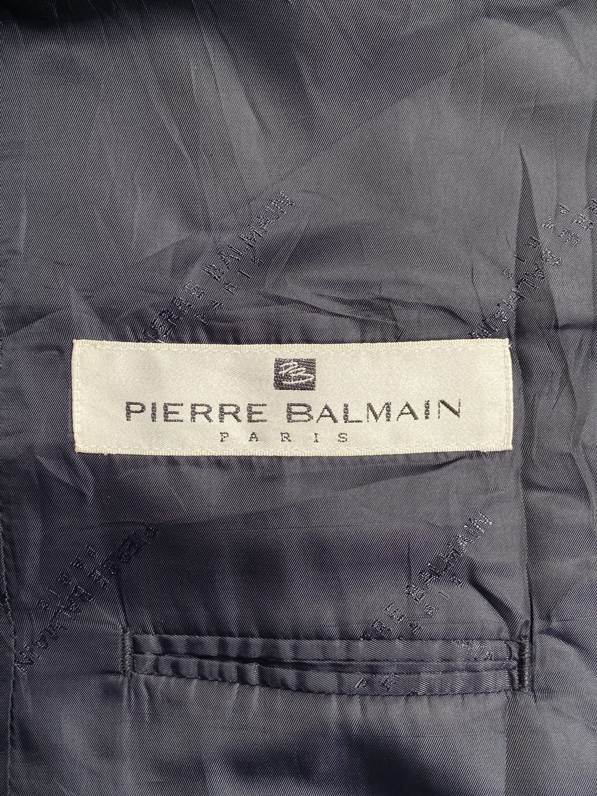 Pierre Balmain PIERRE BALMAIN Paris Navy Suit Size 54L - 11 Thumbnail