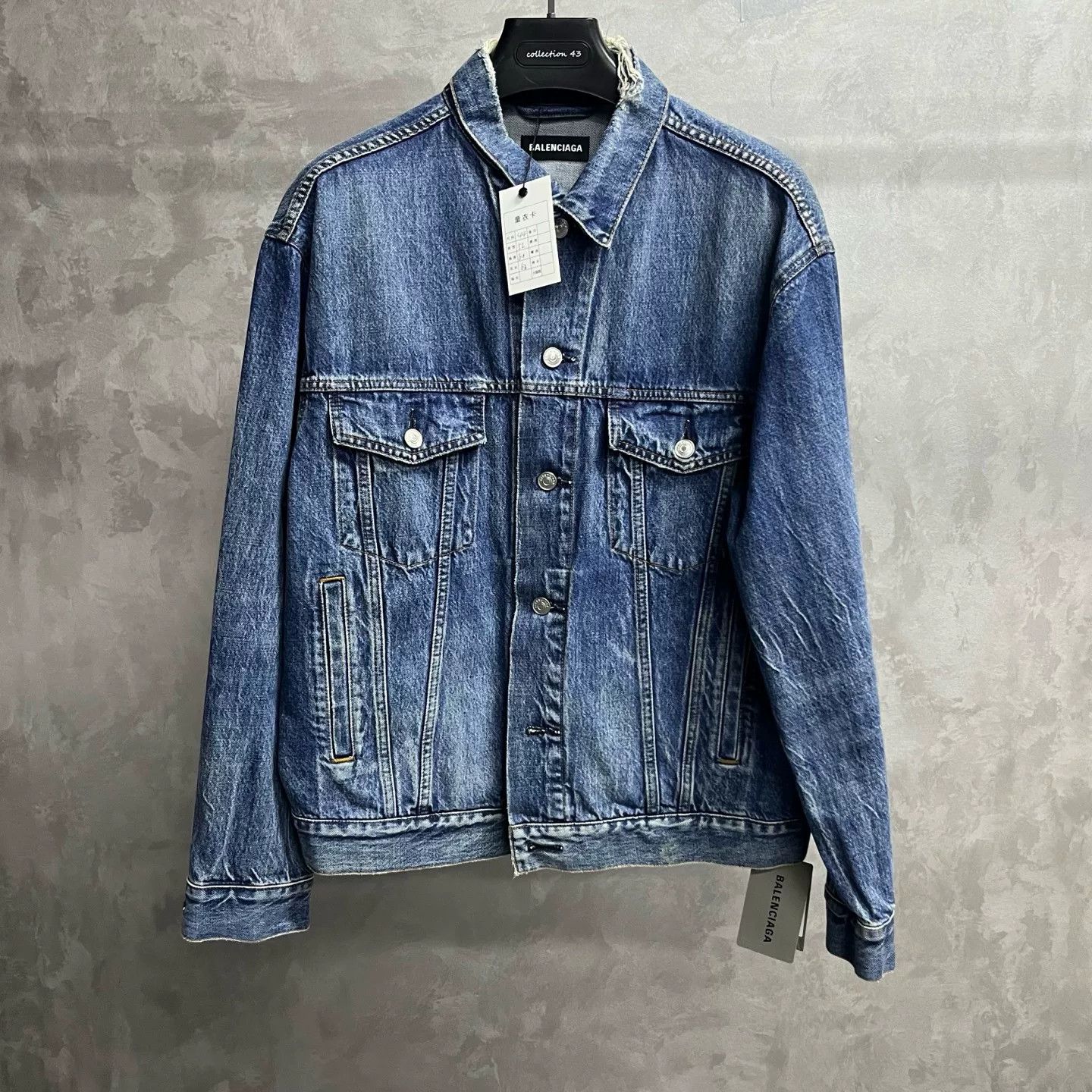 Balenciaga Balenciaga Casual Denim Blue Hoodie 44 Men Size US L / EU 52-54 / 3 - 1 Thumbnail