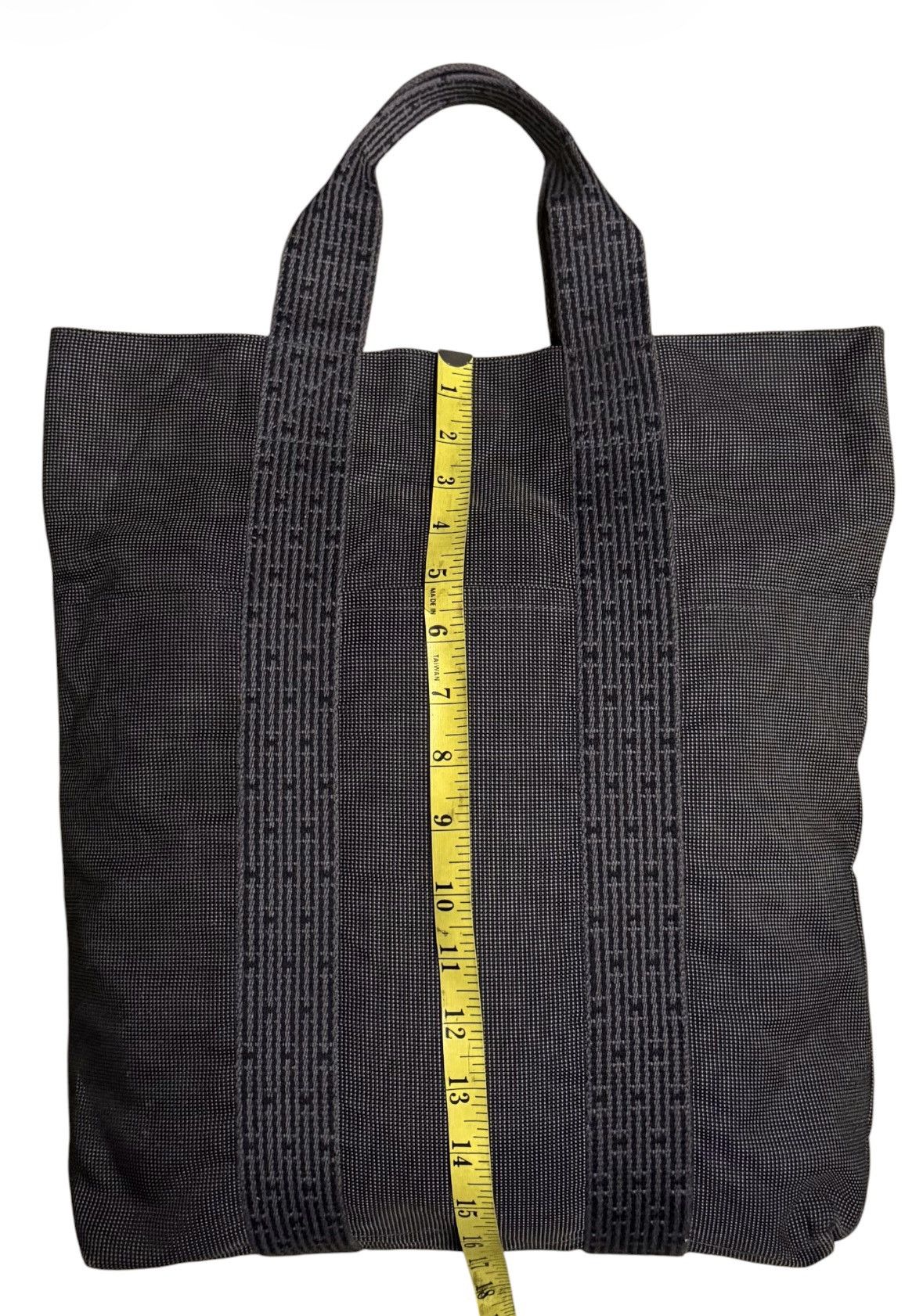 Hermes Hermes Fourre Tout Herline Totes Bag 2000s Dark Gray Canvas Size ONE SIZE - 3 Thumbnail
