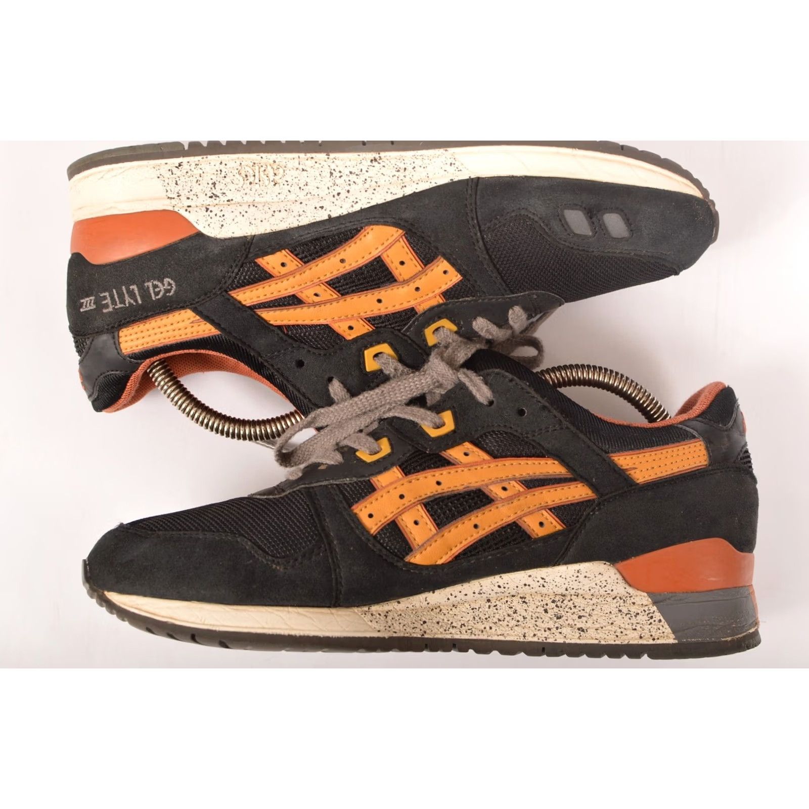Asics ASICS Gel Lyte III Black Tan H307N Sneakers Trainers US 8 Men's Sneaker Black Tan 8 Mens Size US 8 / EU 41 - 5 Thumbnail