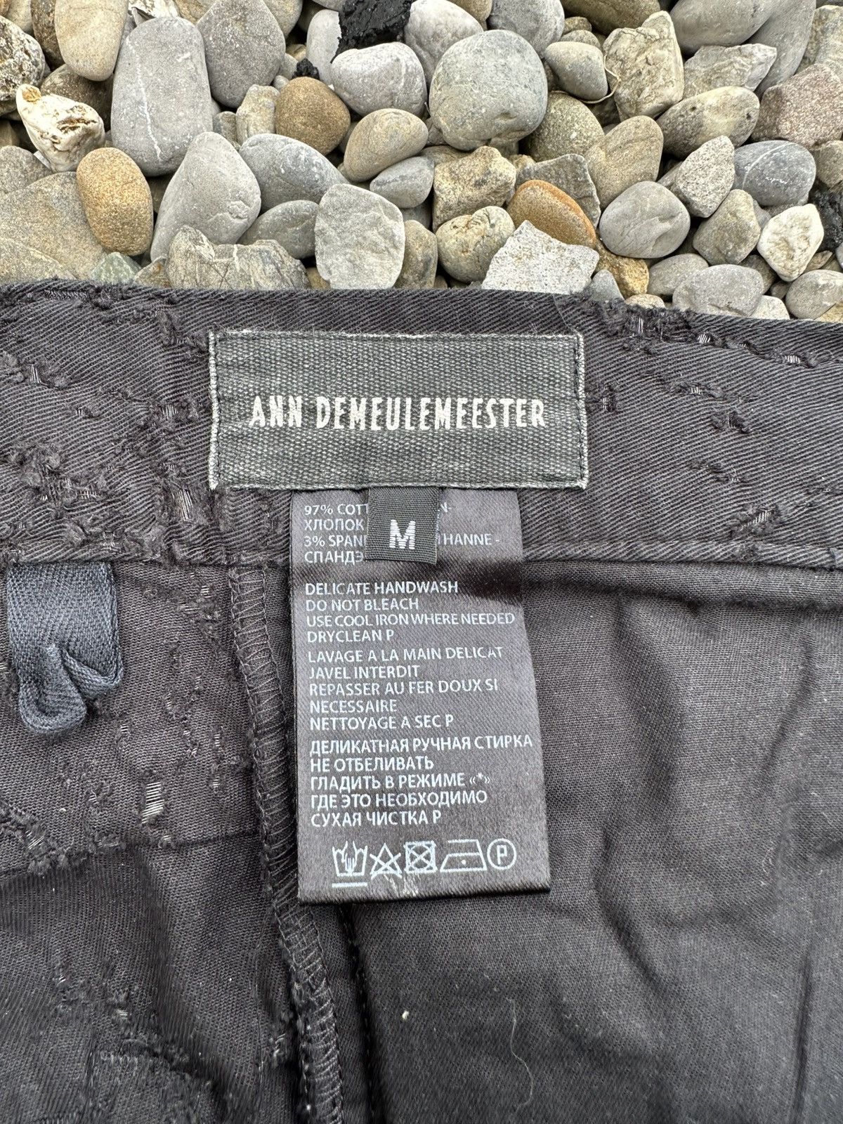 Ann Demeulemeester Ann Demeulemeester Distressed Black Slim Cut Denim Size US 32 / EU 48 - 5 Thumbnail