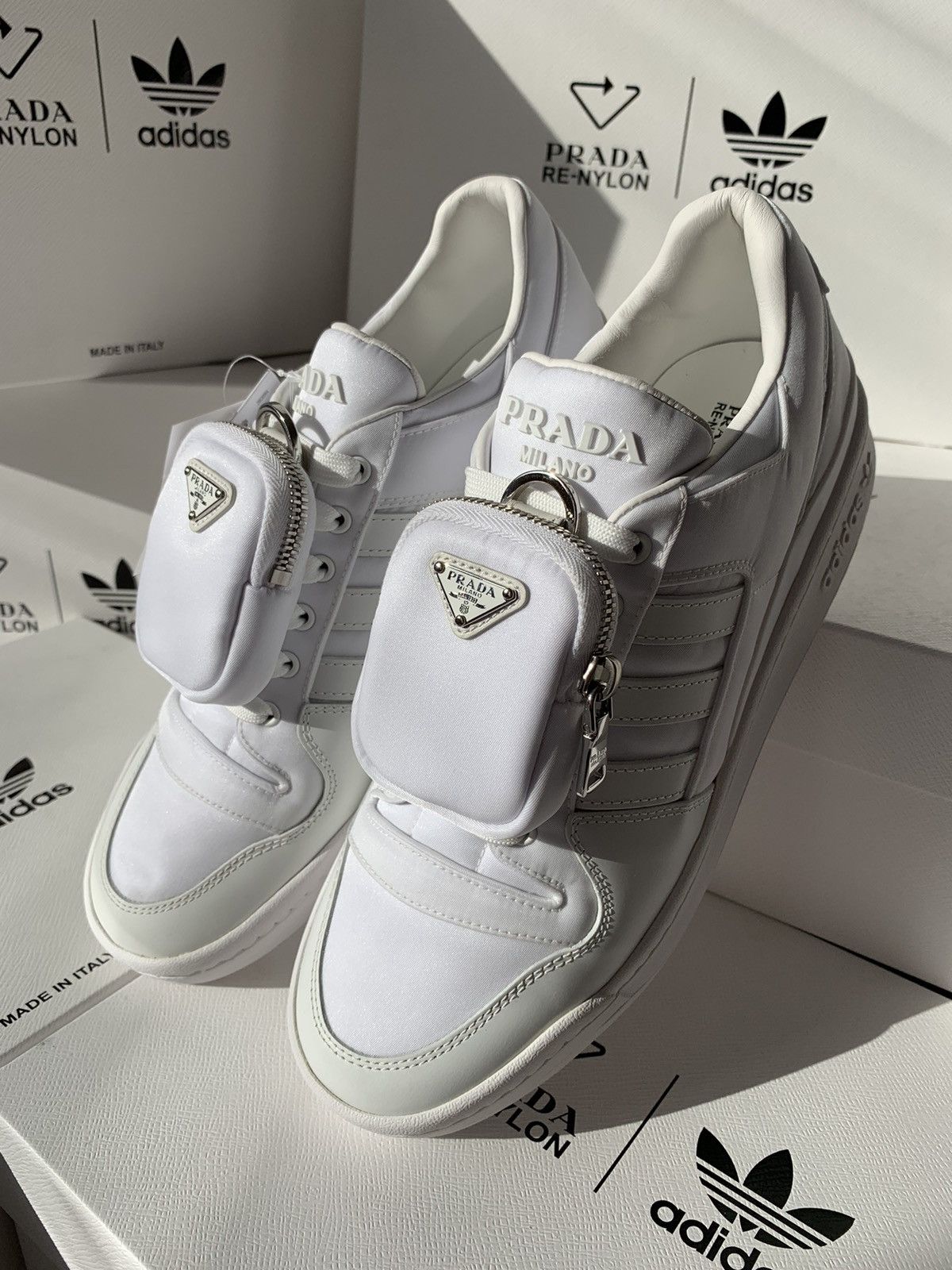 Adidas Prada x Adidas Forum Low Sneakers | Grailed