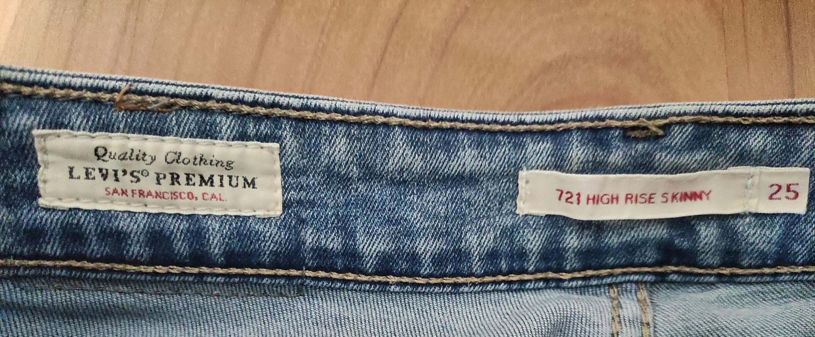 Levi's Levi's Premium 721 High Rise Skinny W25/XXS/32 Size 25" / US 0 / IT 36 - 5 Thumbnail