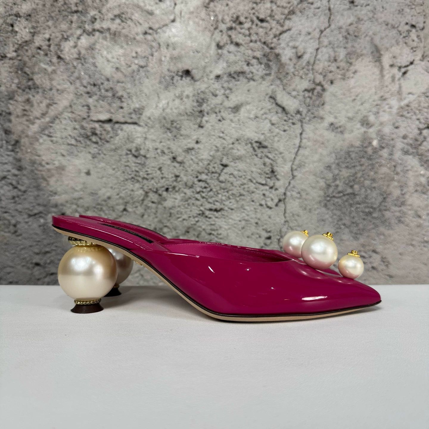 Dolce & Gabbana Dolce & Gabbana Pearl Heeled Sandals Women's 37 99 New Size US 6.5 / IT 36.5 - 2 Thumbnail