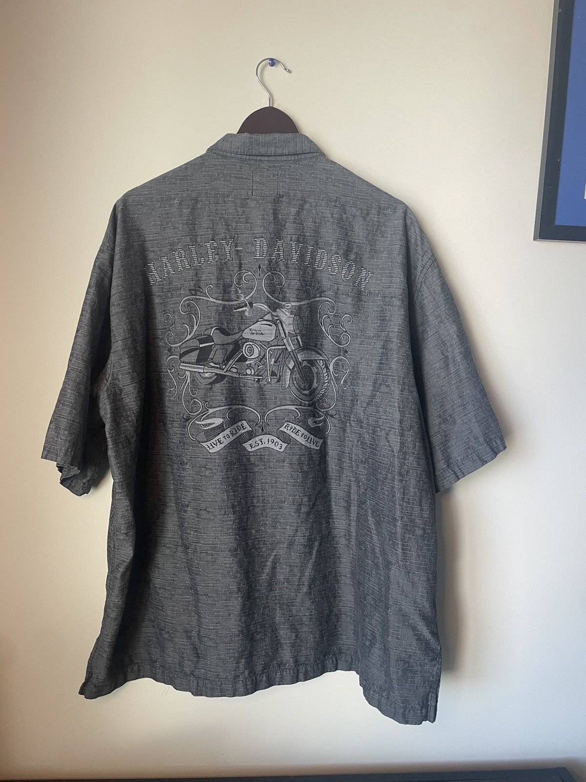 Harley Davidson × Vintage Harley Davidson workwear shirt Size US XXL / EU 58 / 5 - 2 Thumbnail