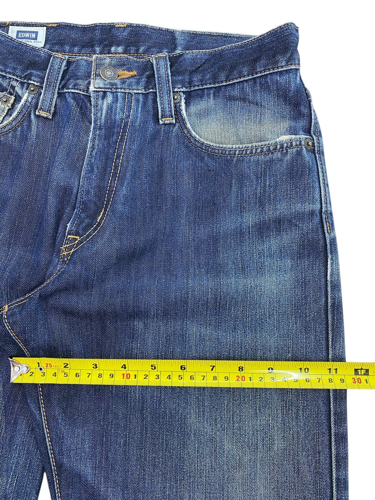 Edwin Edwin 404 Faded Wash Ripped Style Boot Cut Jeans Size US 29 - 8 Thumbnail