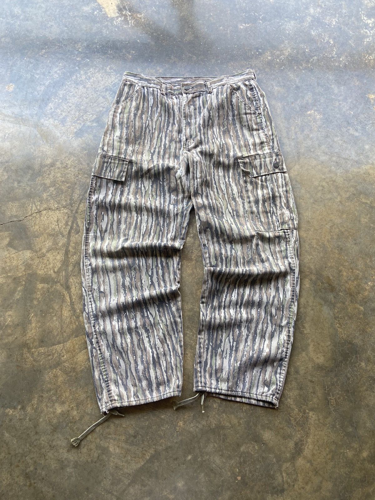 Vintage Vintage Baggy 80’s Carhartt Style Camo Pants 34x30 Size US 34 / EU 50 - 3 Thumbnail