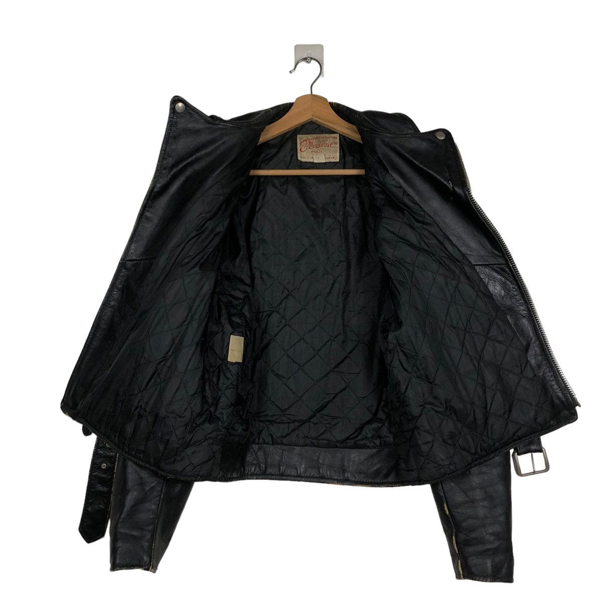 Aero Leathers 🔥VTG 60’s BIKER LEATHER JACKET DOUBLE COLLAR EXCELLED USA Size US M / EU 48-50 / 2 - 13 Thumbnail